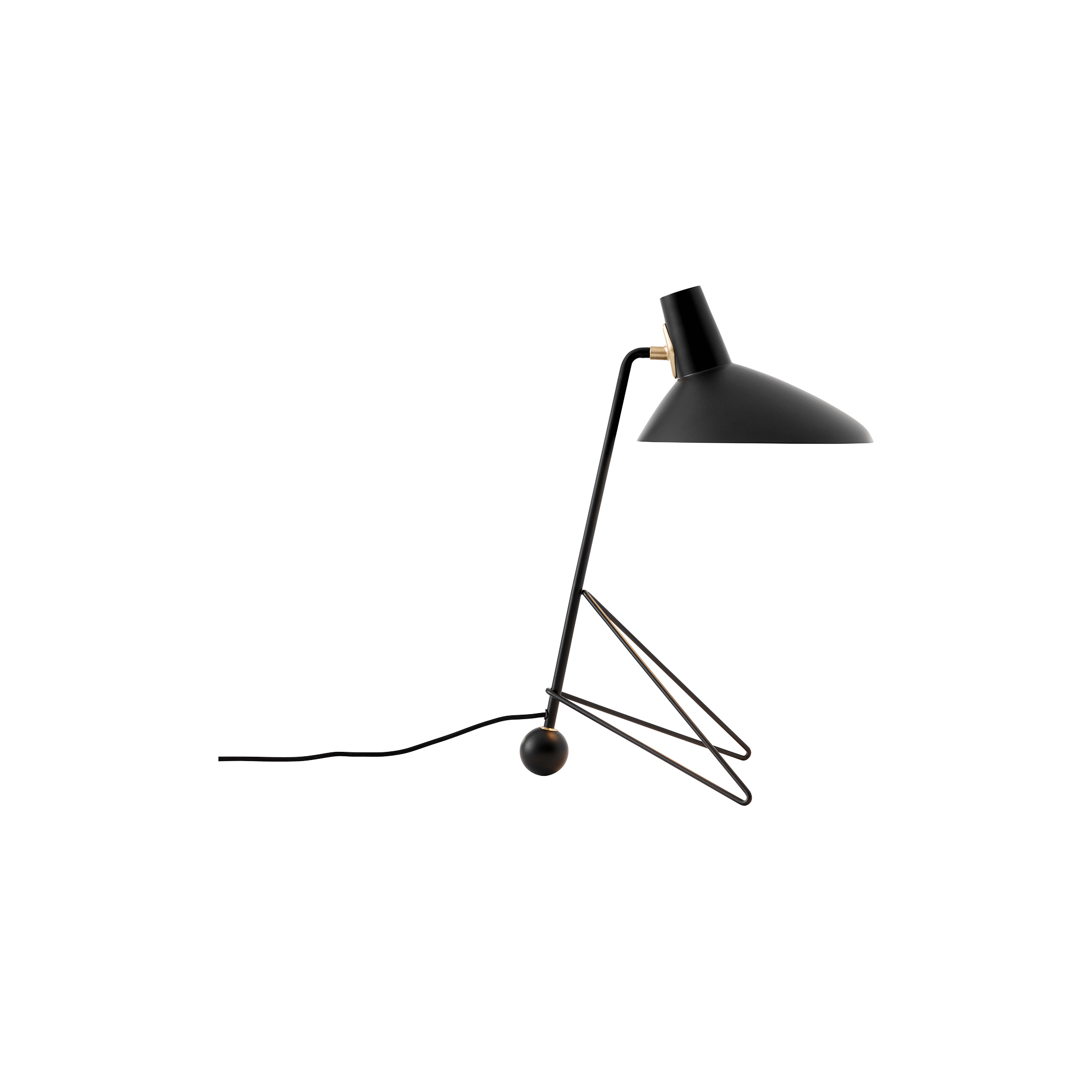 &Tradition - Tripod HM9 bordlampe, black - H: 45 x B: 26 x D: 32 cm.