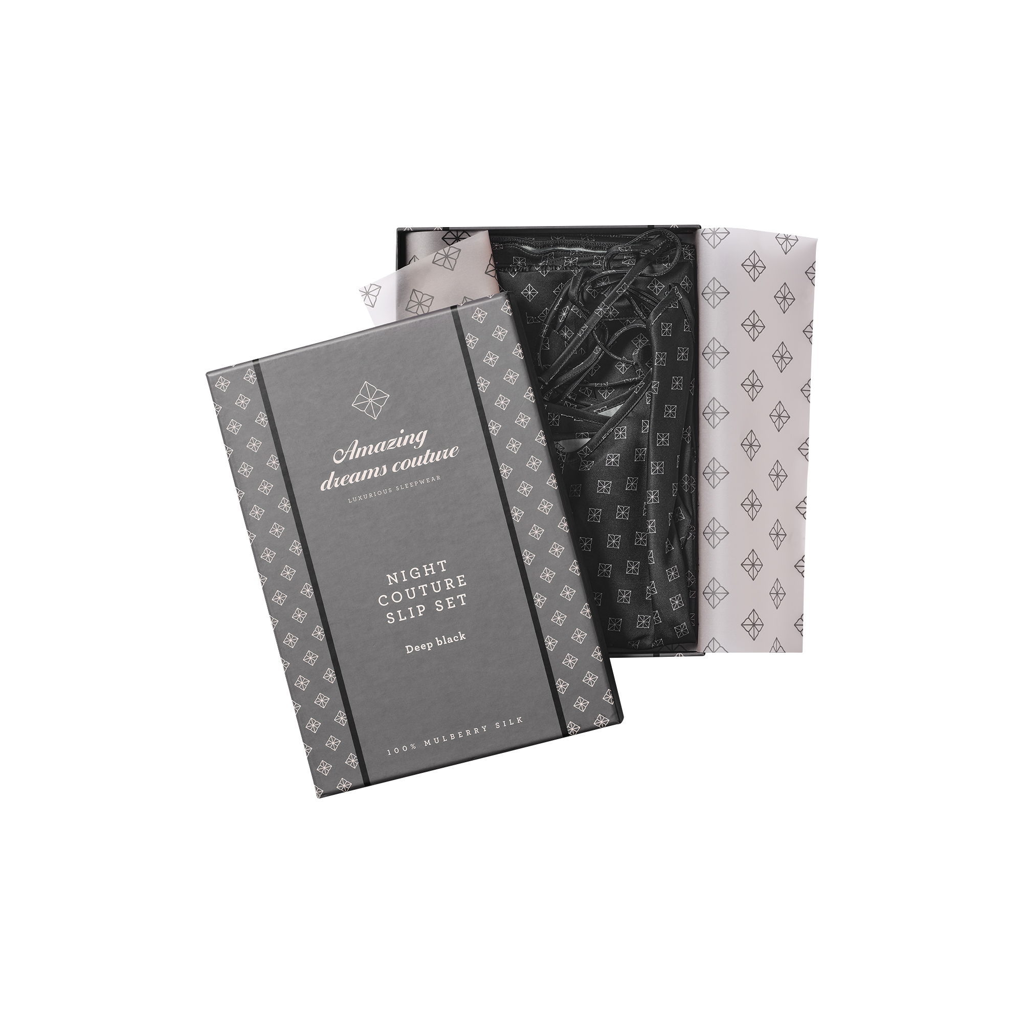 Amazing Space - Amazing Dreams Silky Night Couture natsæt, deep black - Str. One-size