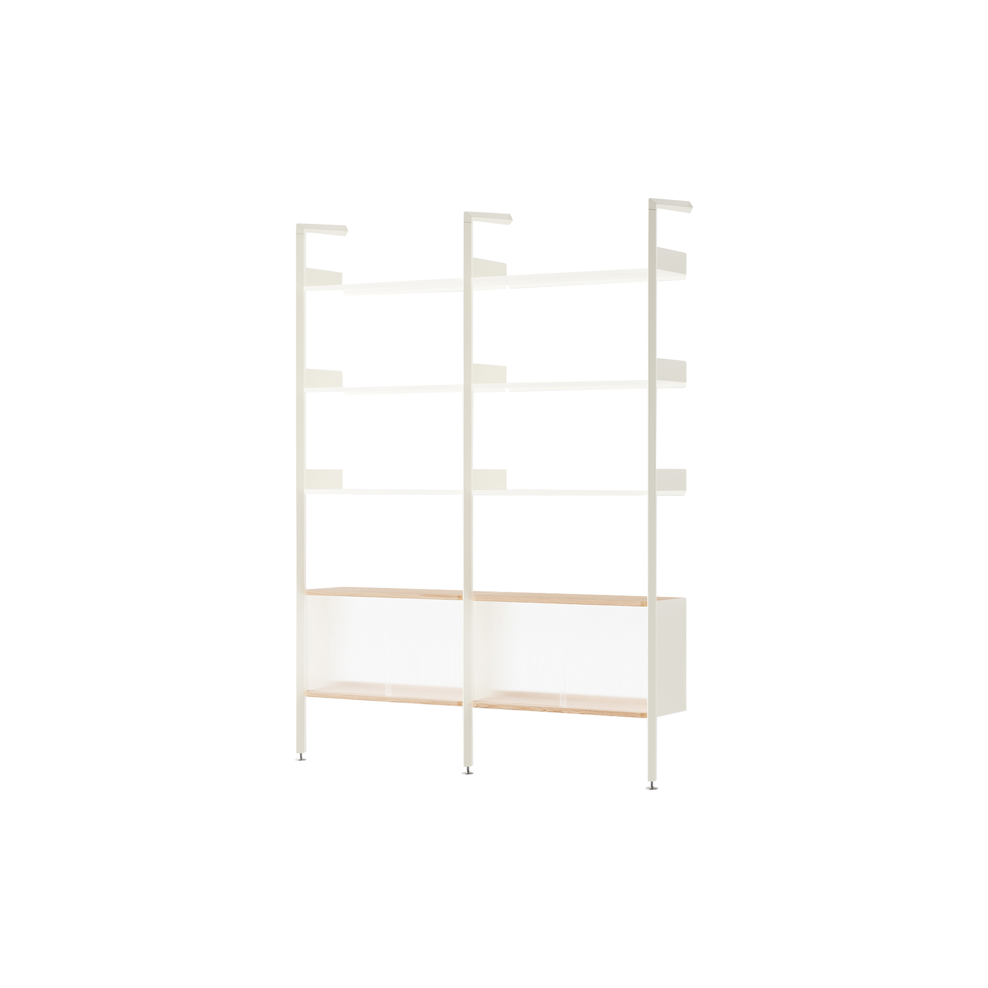 &Tradition - Rombe IF3 & IF6 Shelving System Configuration E, alabaster
