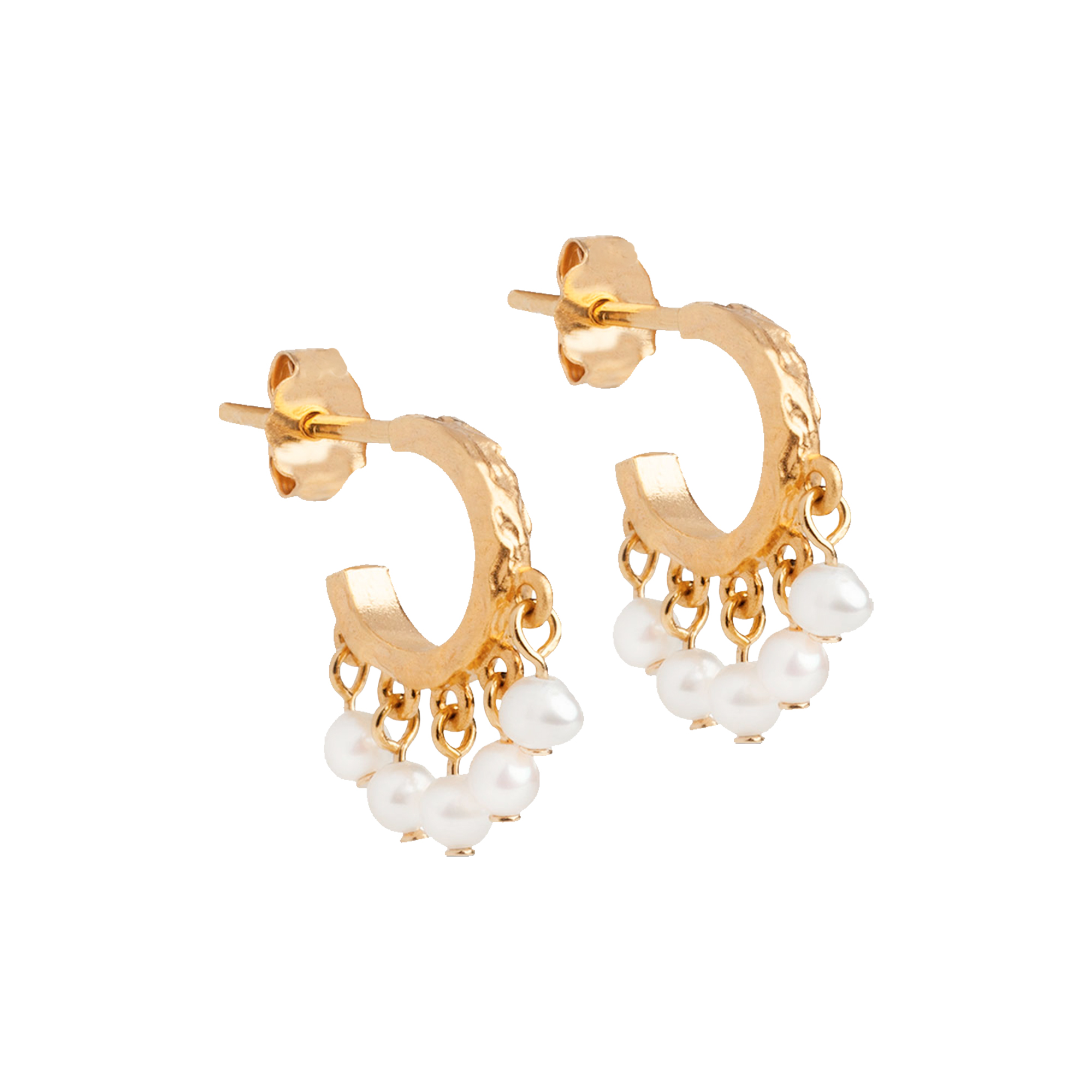 ENAMEL Copenhagen - Astrid hoops, pearl