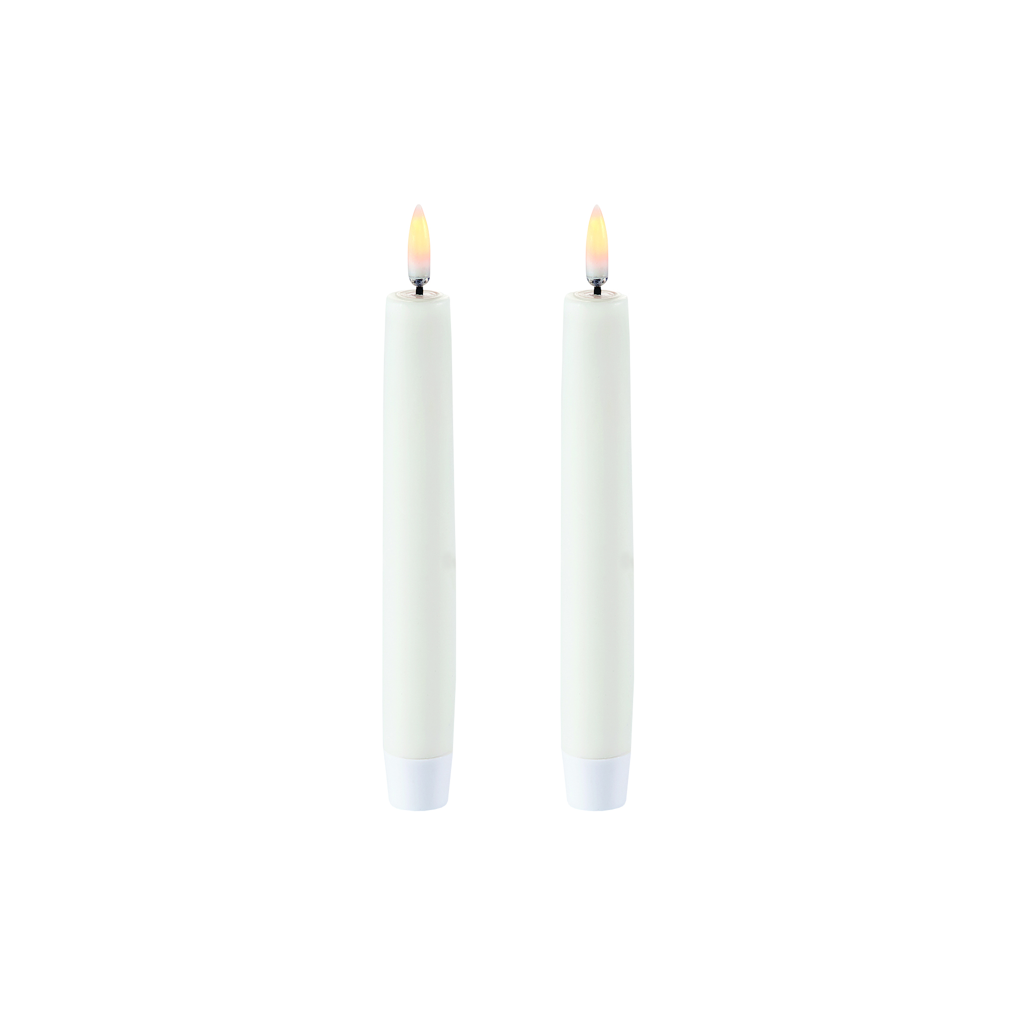 Uyuni Lighting - LED Classic Taper Candle 15 cm 2 pcs, nordic white - H15 cm