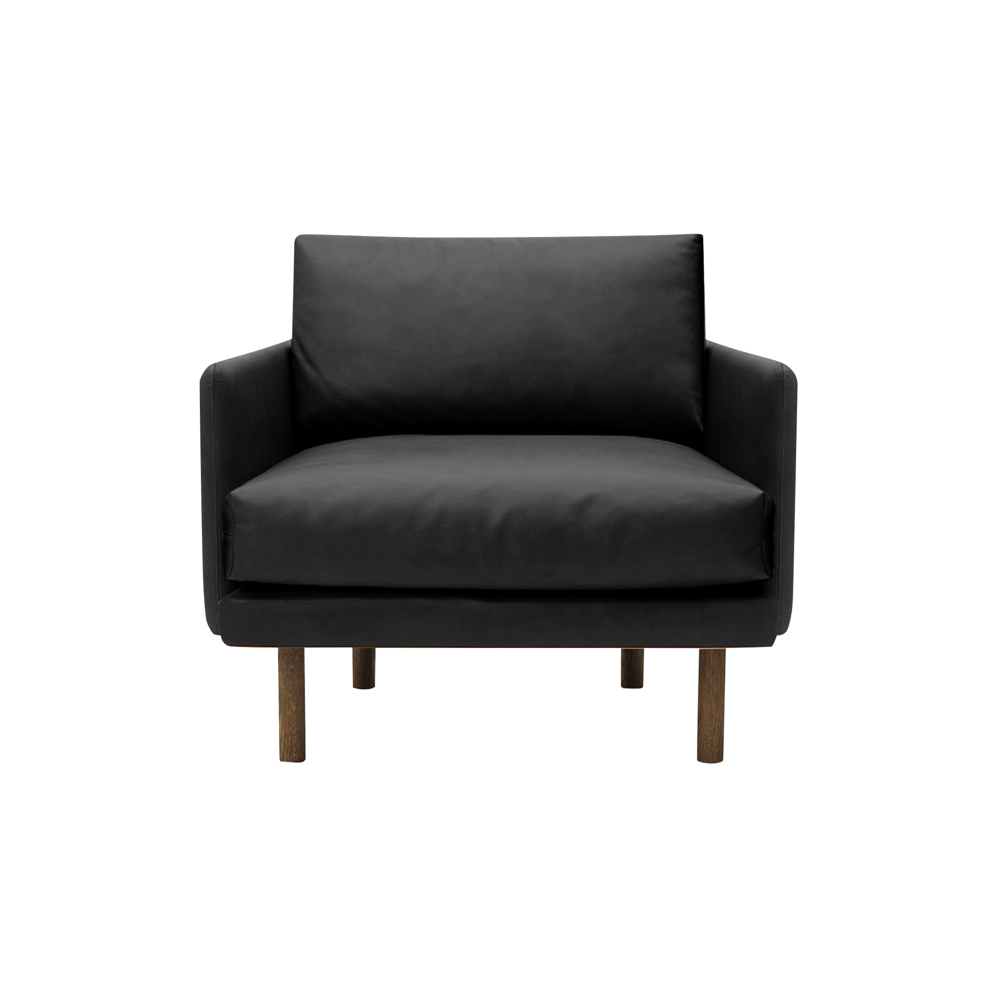 Bruunmunch Furniture - Emo lænestol, Dakar Black/røget eg