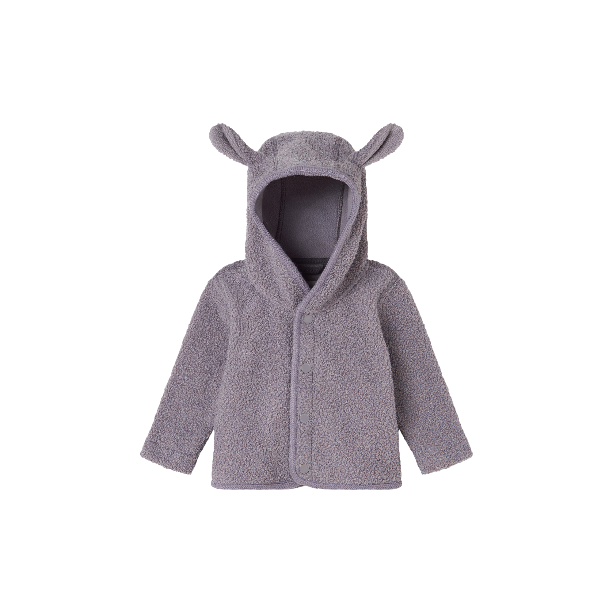MarMar Copenhagen - Olini Teddy Jacket, purple suede - Str. 3Y-98