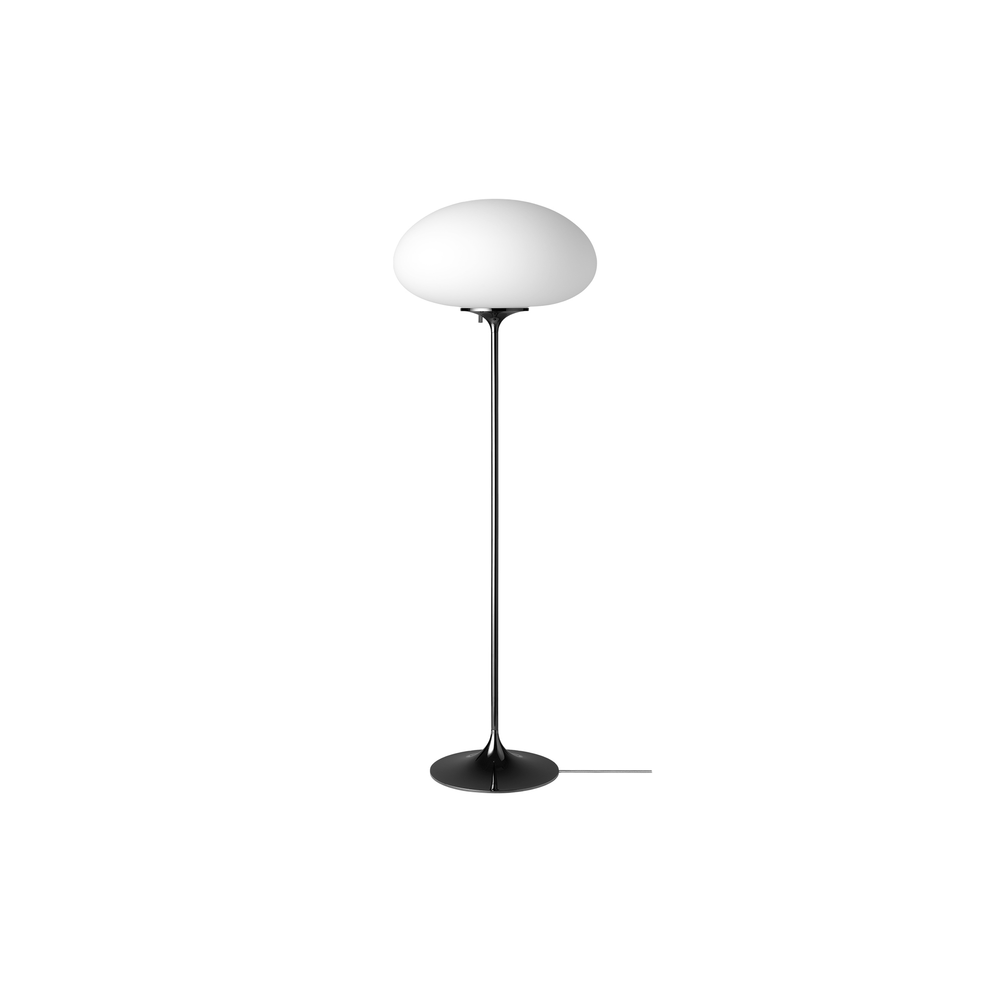 GUBI - Stemlite Floor Lamp, black chrome - H: 110 x Ø 38 cm.