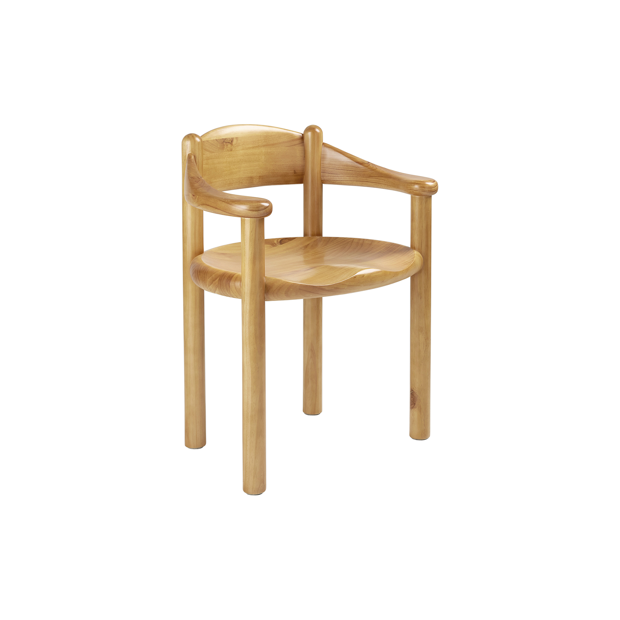 GUBI - Daumiller Dining Armchair, golden pine