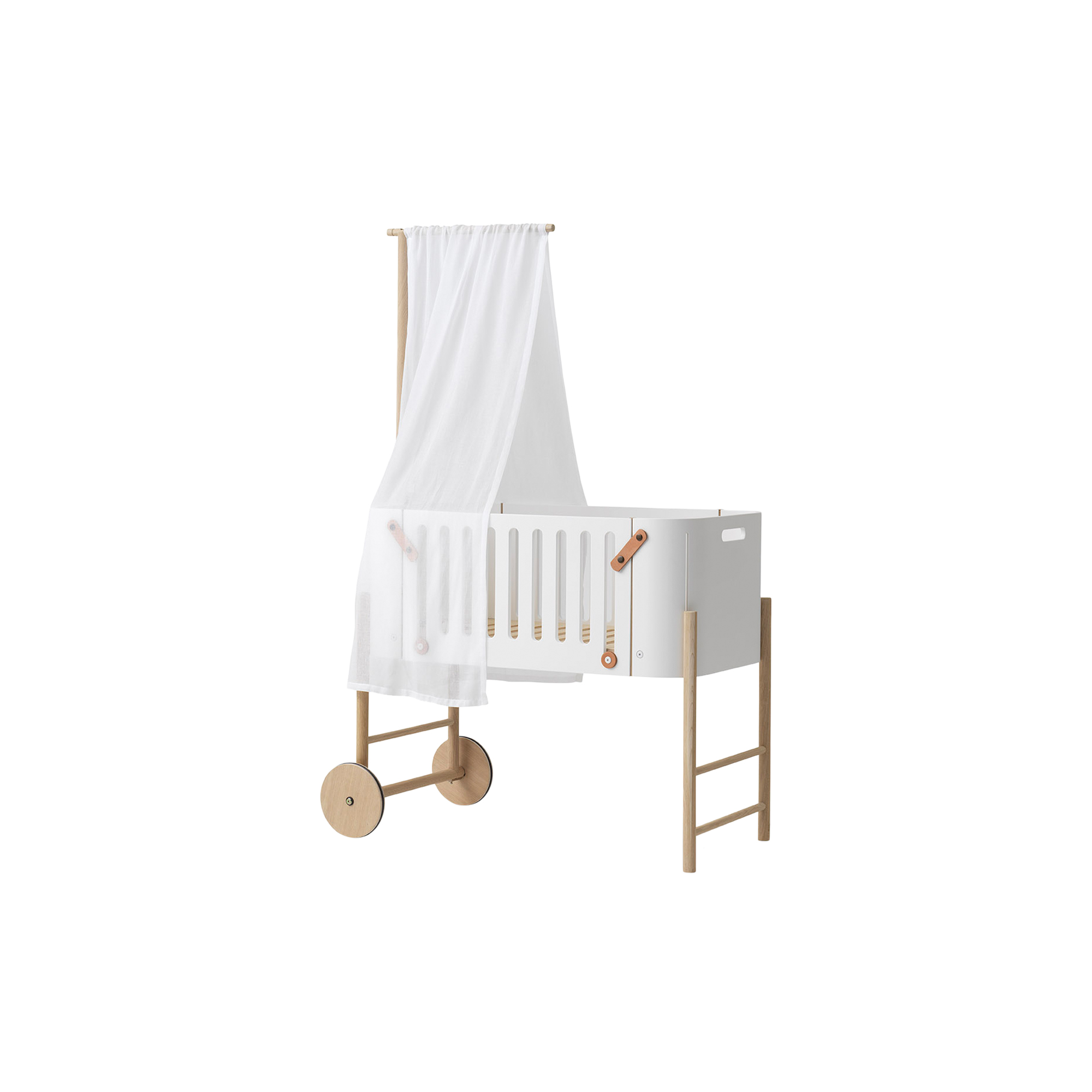 Oliver Furniture - Wood co-sleeper sengehimmel, hvid