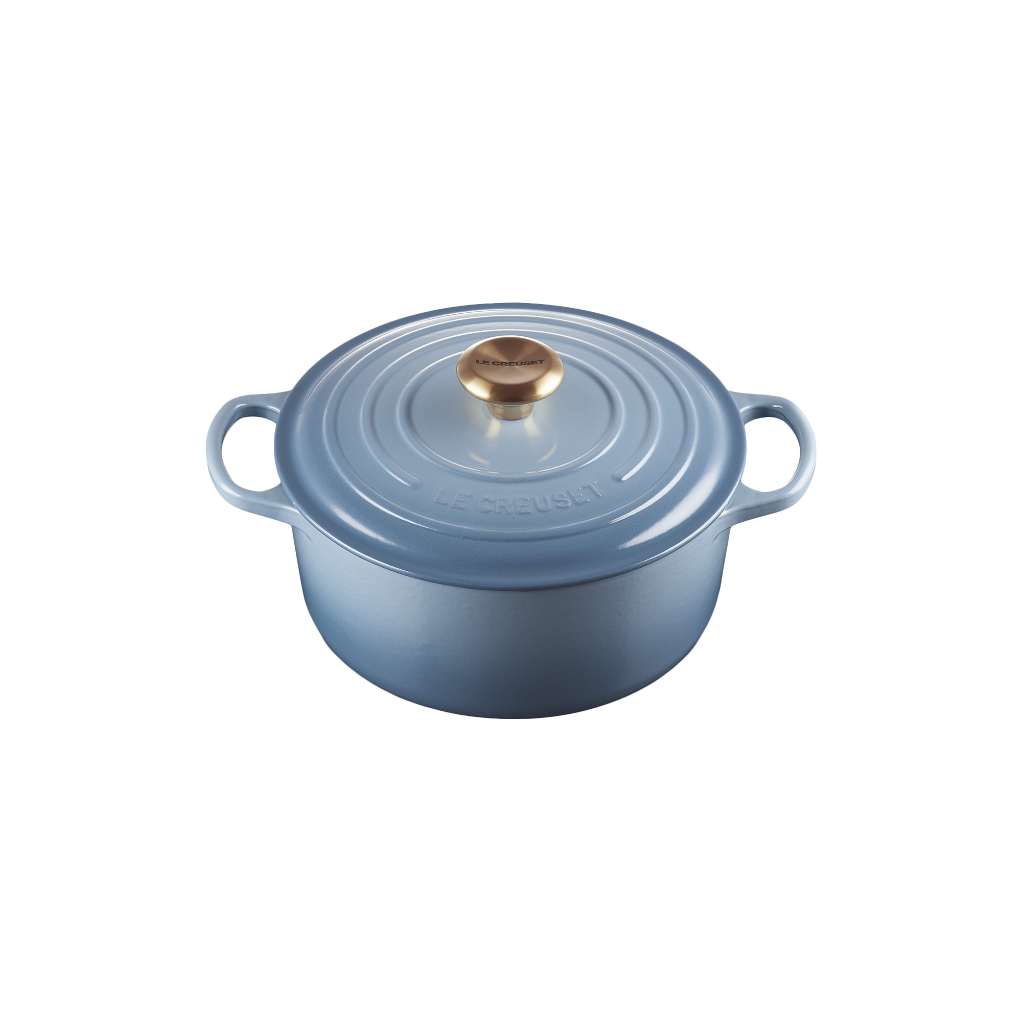 Le Creuset - Signature rund støbejernsgryde Ø 24 cm, chambray - Ø24 cm