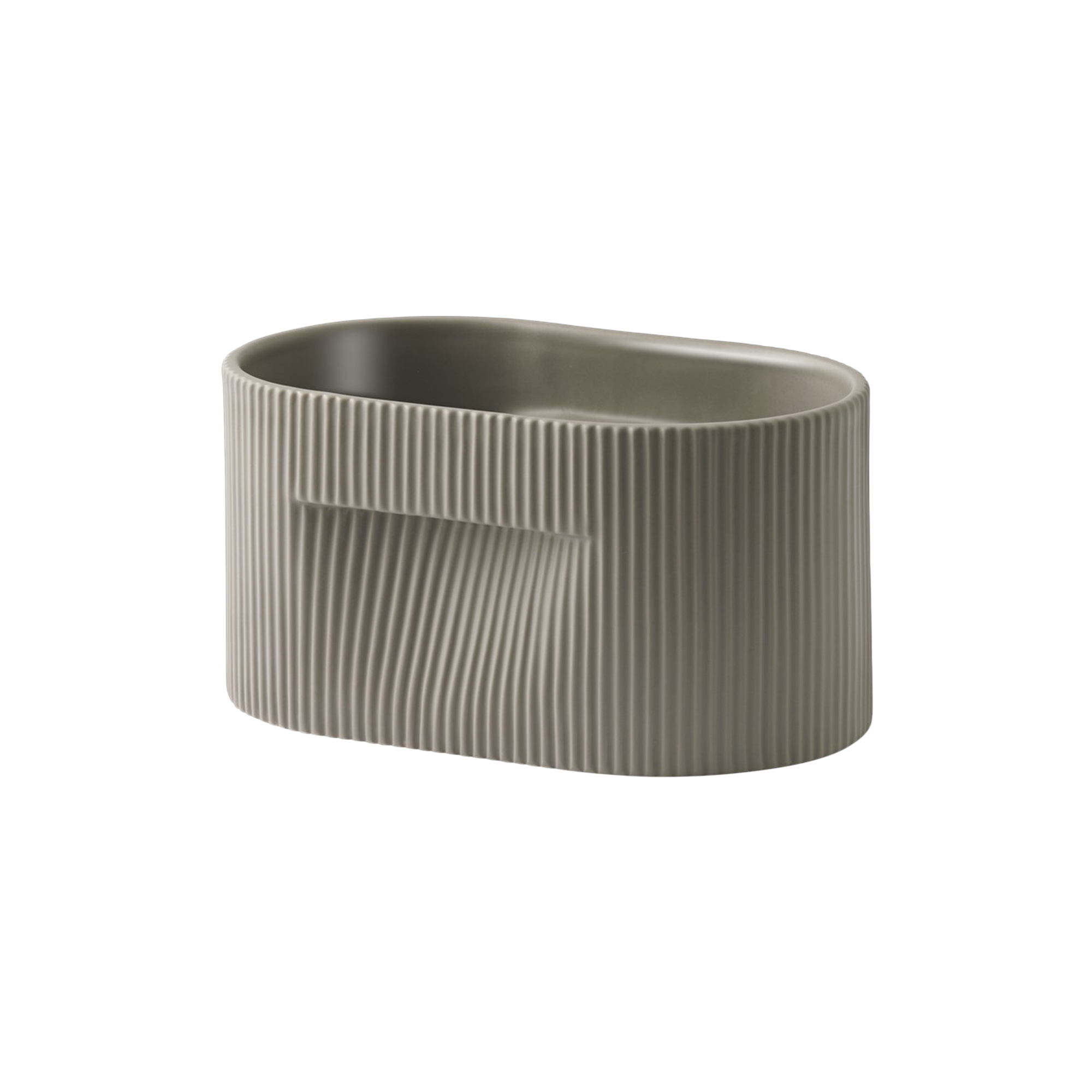 Muuto - Ridge Planter, taupe - H13 cm