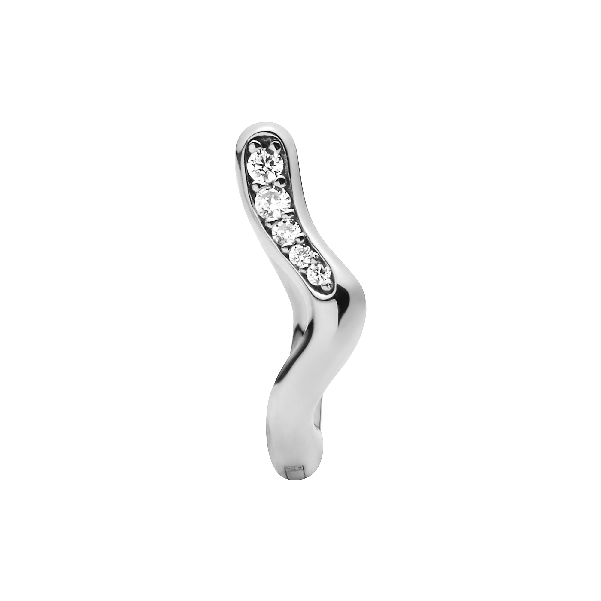 Maria Black - Yasmin Huggie, silver - Left