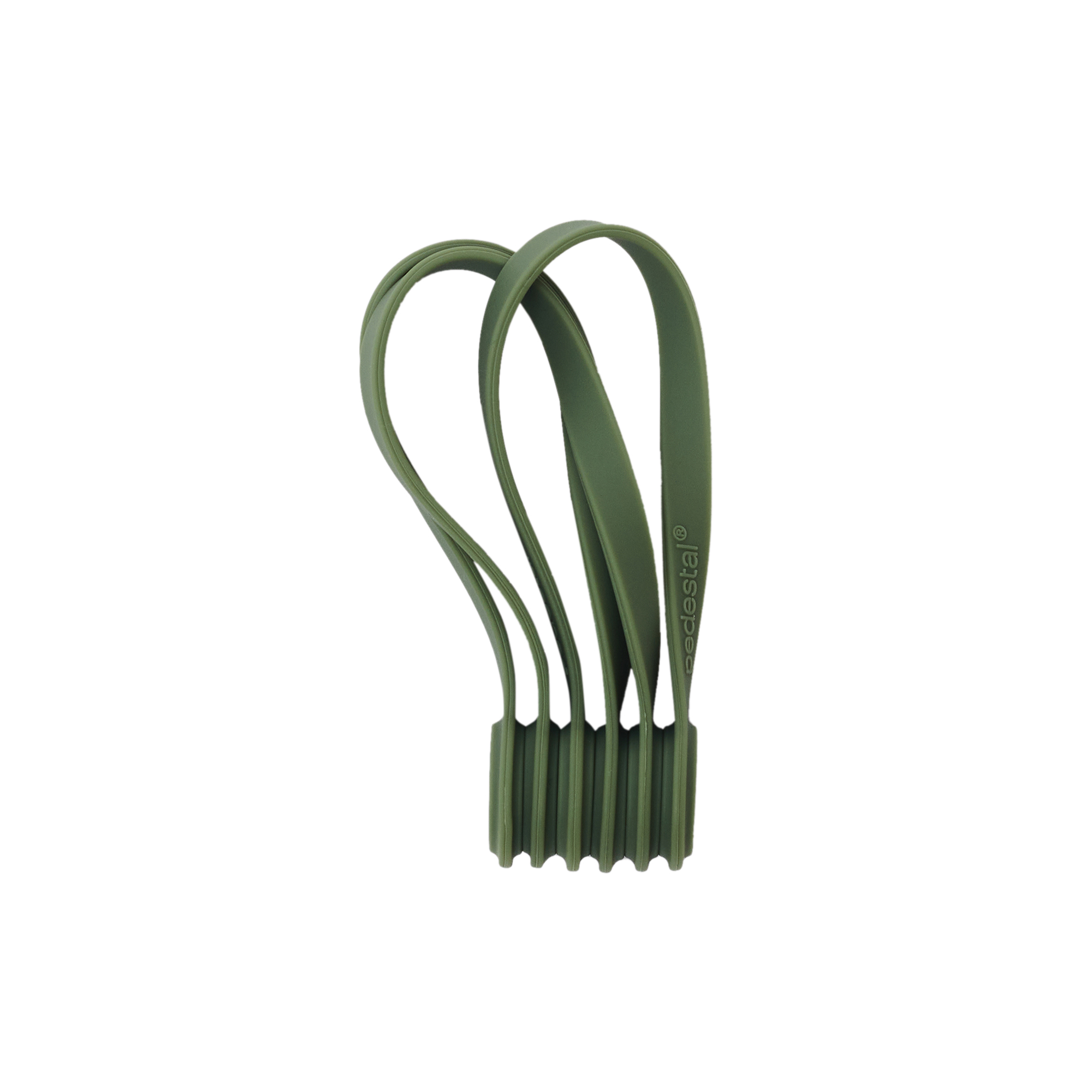 Pedestal - Magnetic Cable Ties, mossy green, Power
