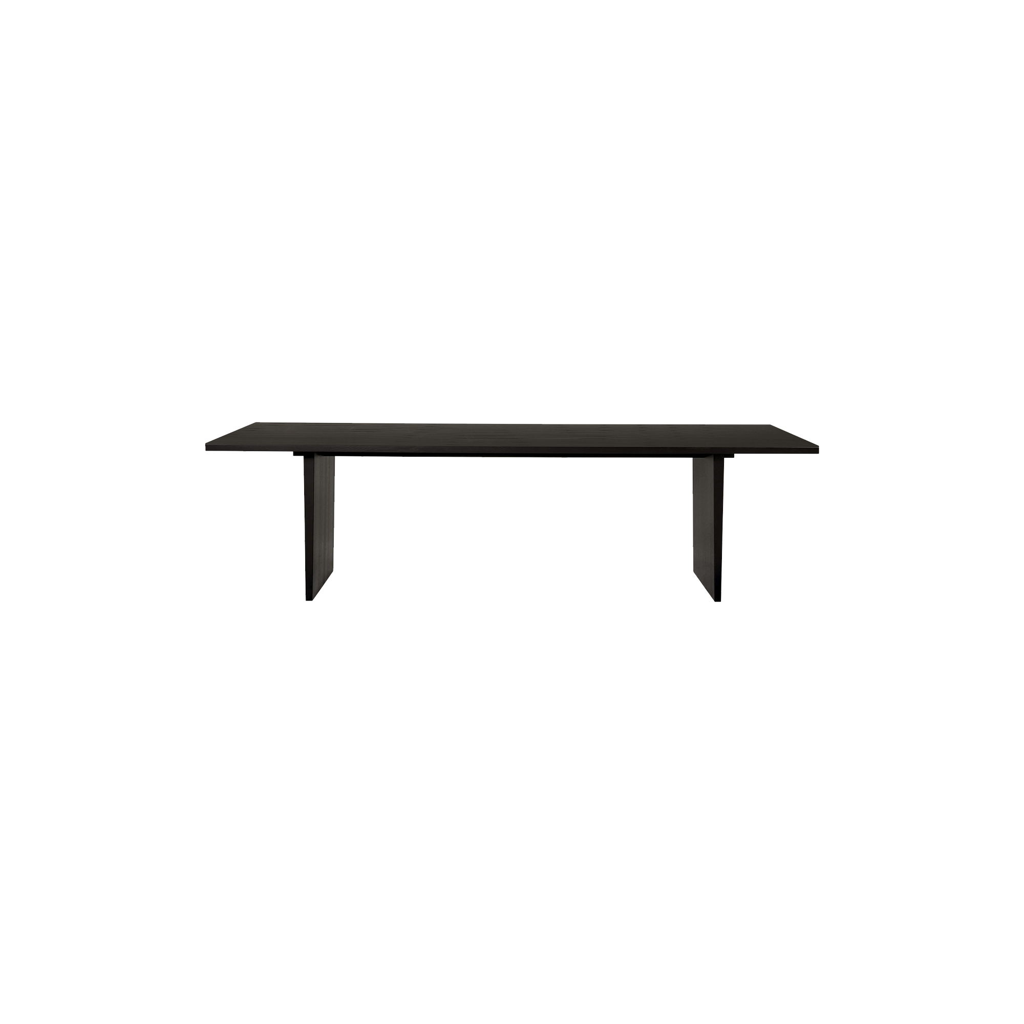 GUBI - Private Dining Table, brown/black stained oak - 260 cm