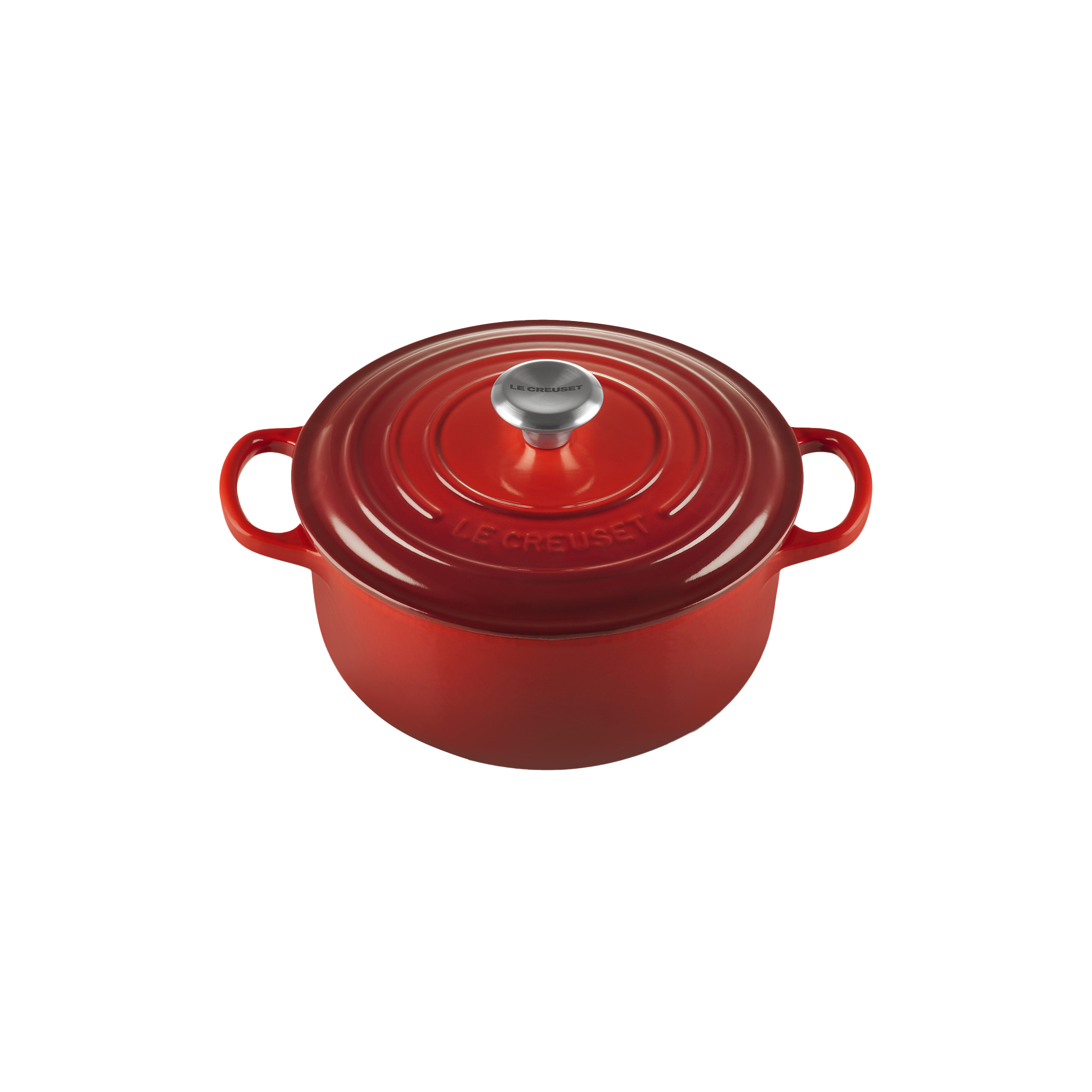 Le Creuset - Signature rund støbejernsgryde Ø 20 cm, cerise - Ø20 cm