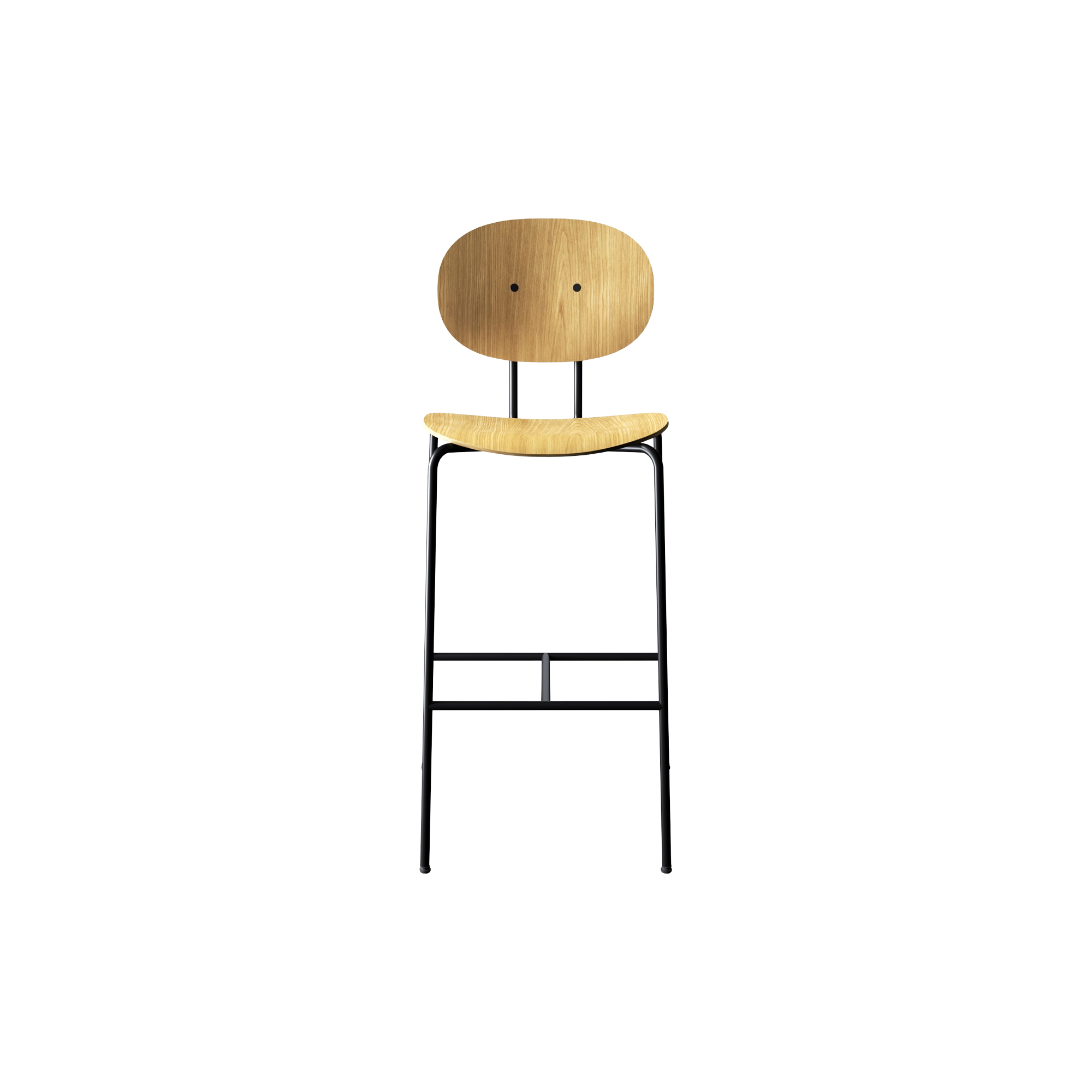 Sibast Furniture - PIET HEIN Bar Chair, olieret eg - H: 108 x B: 55 cm.