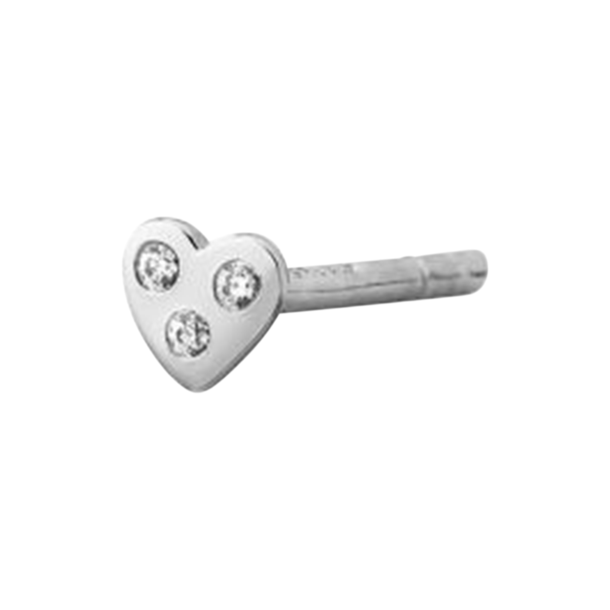 Stine A Jewelry - I Love Your Heart Earring Single, silver