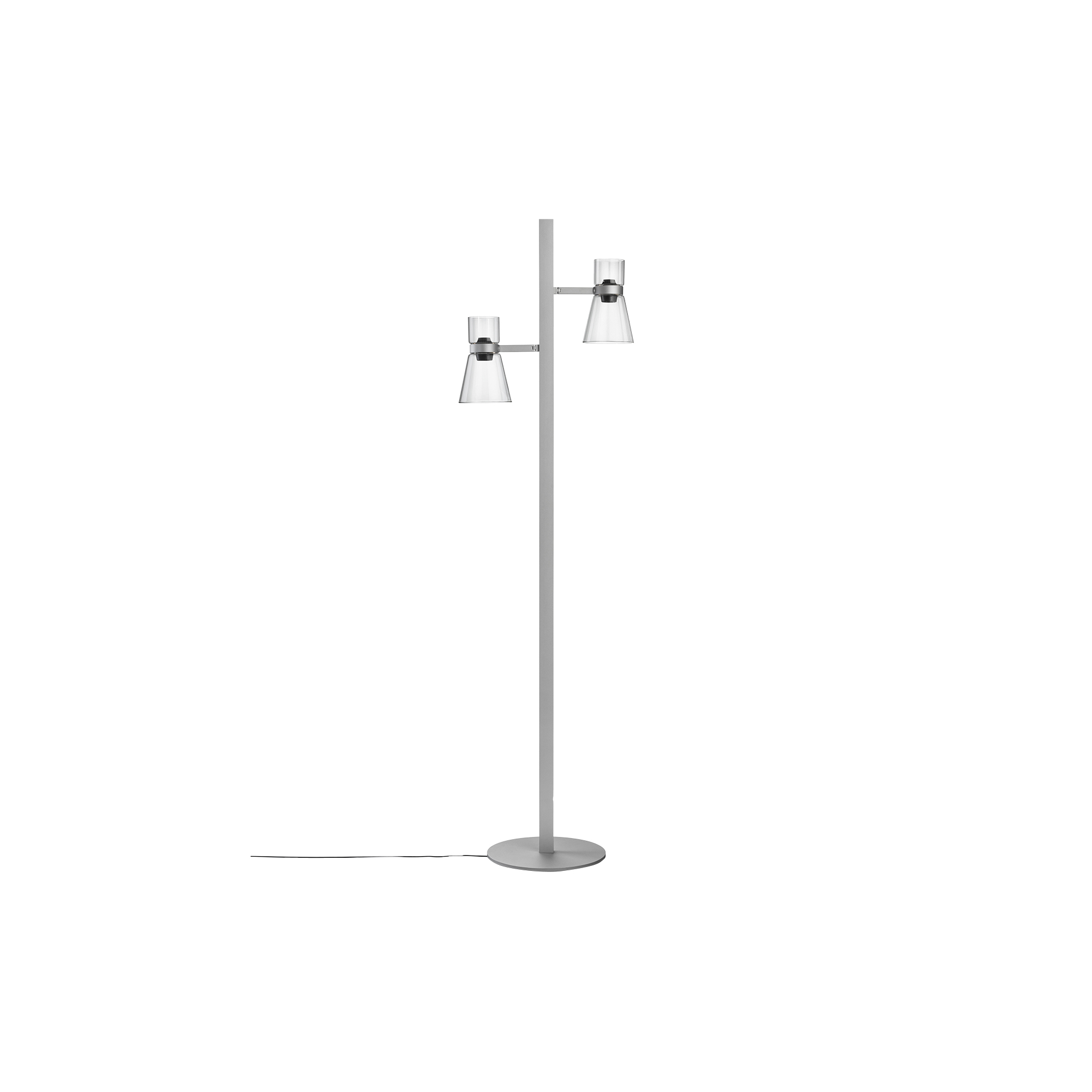 Flos - NOCTURNE F2 CONE Floor Lamp, silver