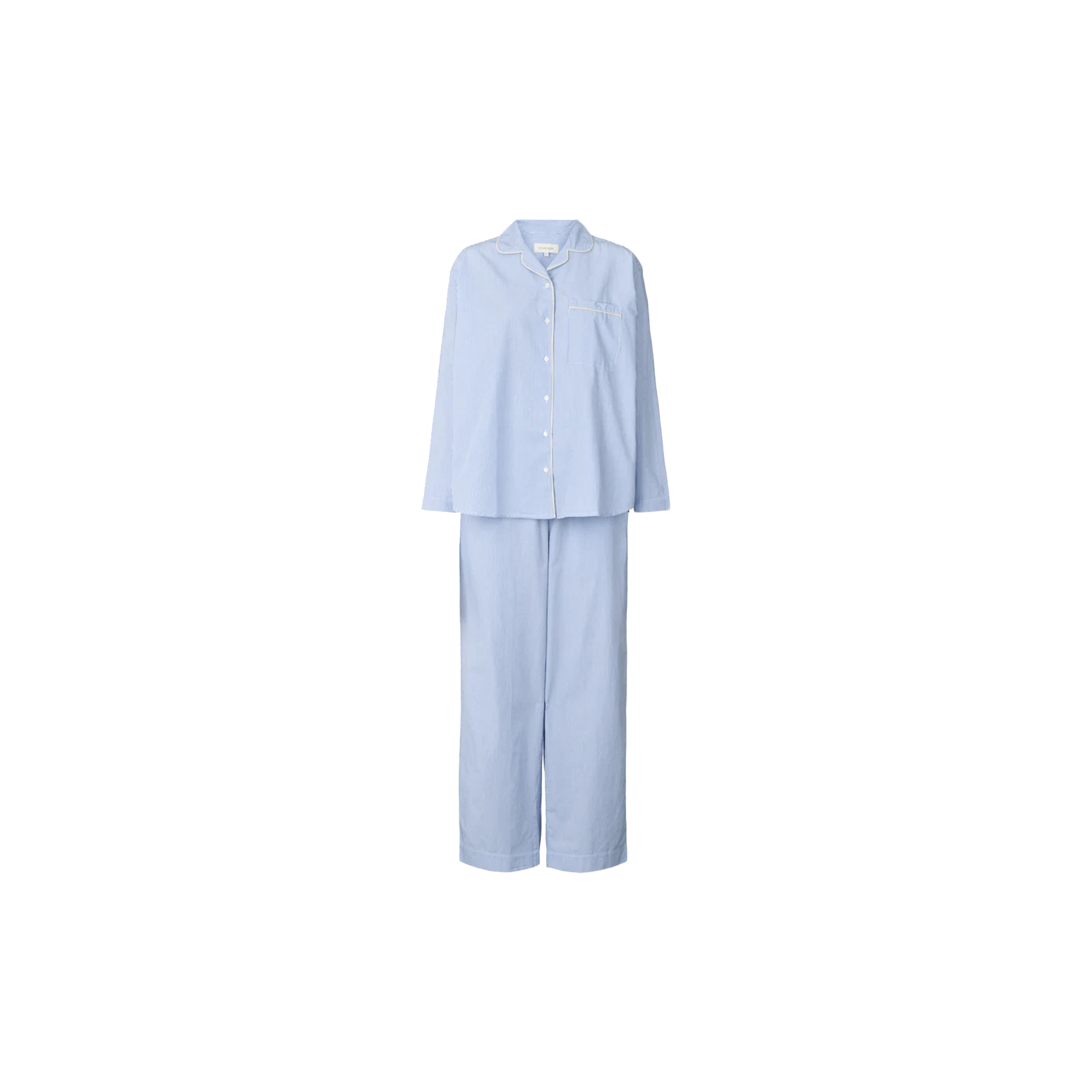 Studio Feder - Edith Pyjamas, milk stripe - Str. XS
