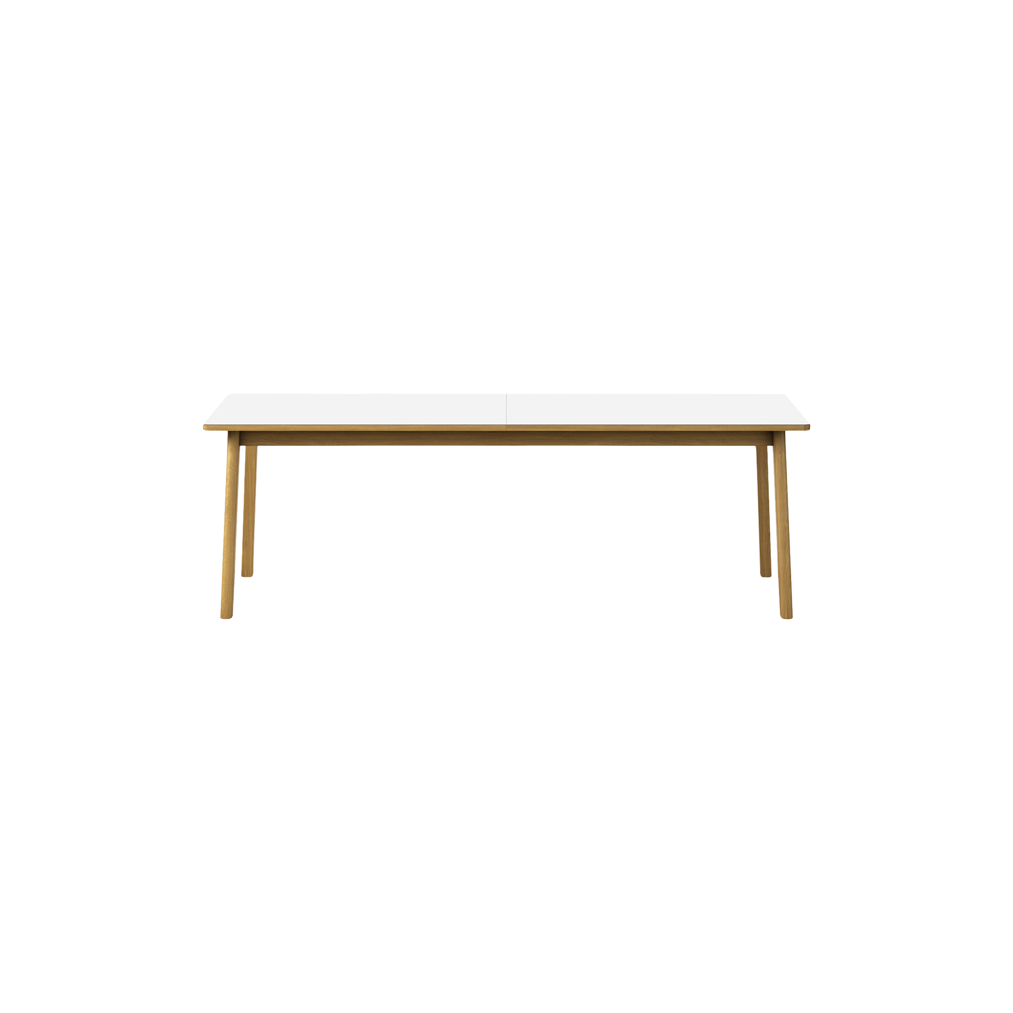 Fredericia Furniture - 6490 Ana udtræksspisebord 220 cm, white/oiled oak - H: 73 x L: 220-320 x B: 95 cm.