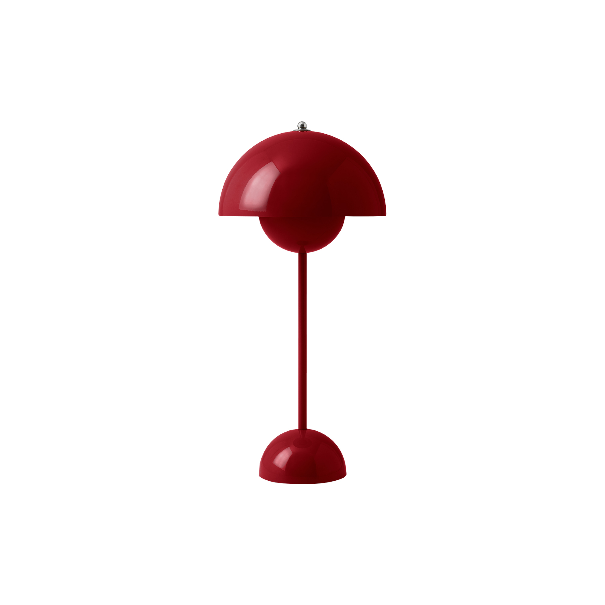 &Tradition - Flowerpot VP3 Table Lamp, vermilion red - H: 50 x Ø 23 cm.