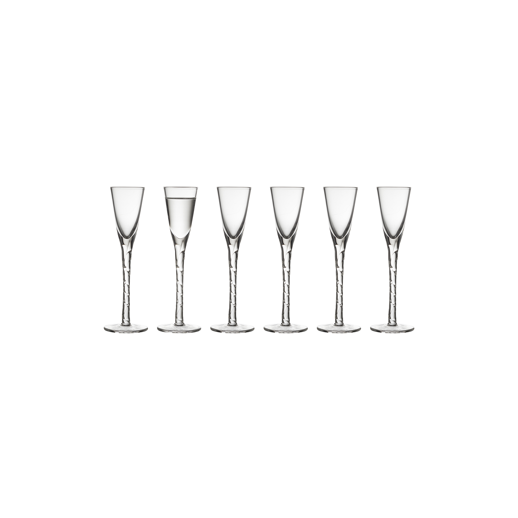 Lyngby Glas - Paris snapseglas 6 stk.