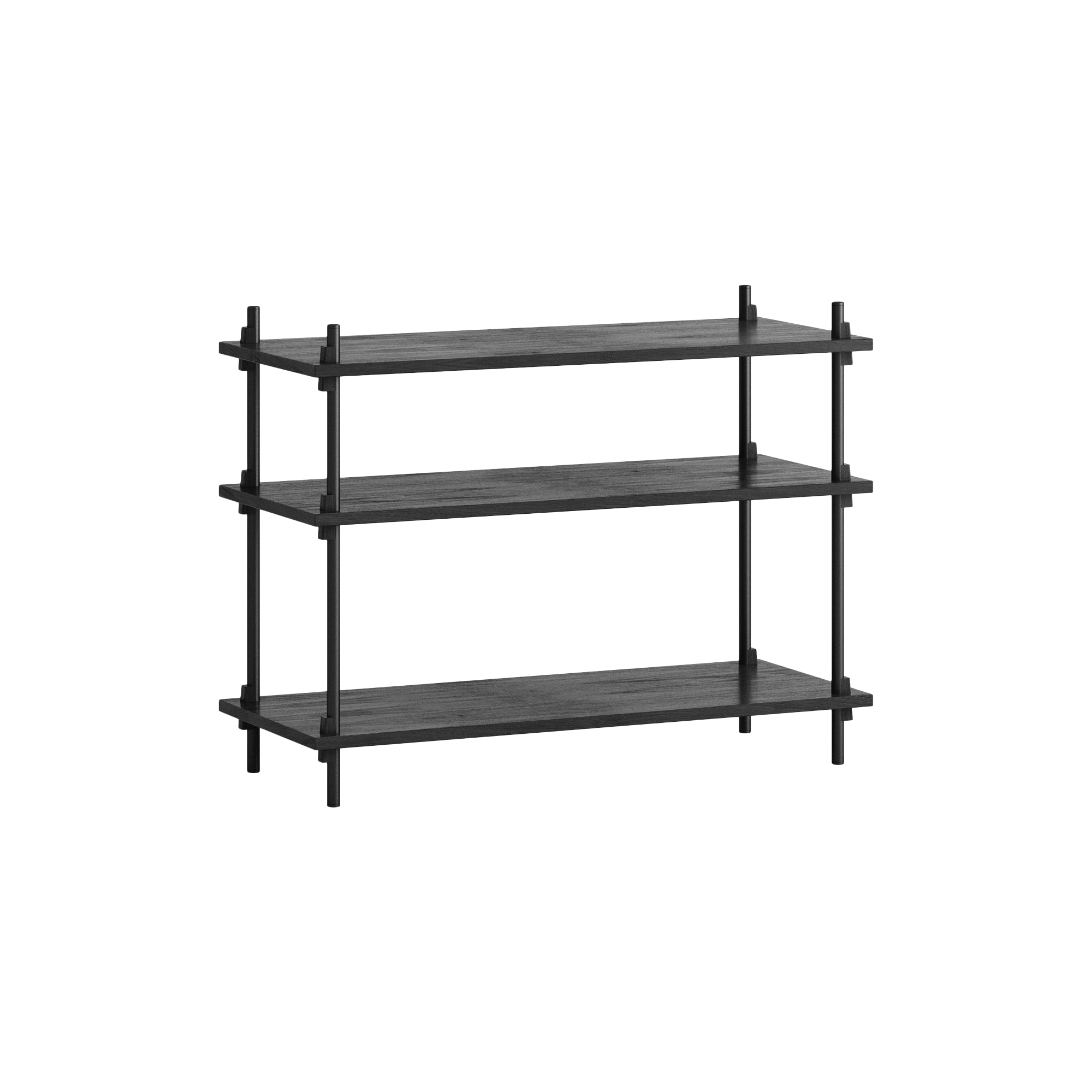 MOEBE - Shelving Classic Low, black/black
