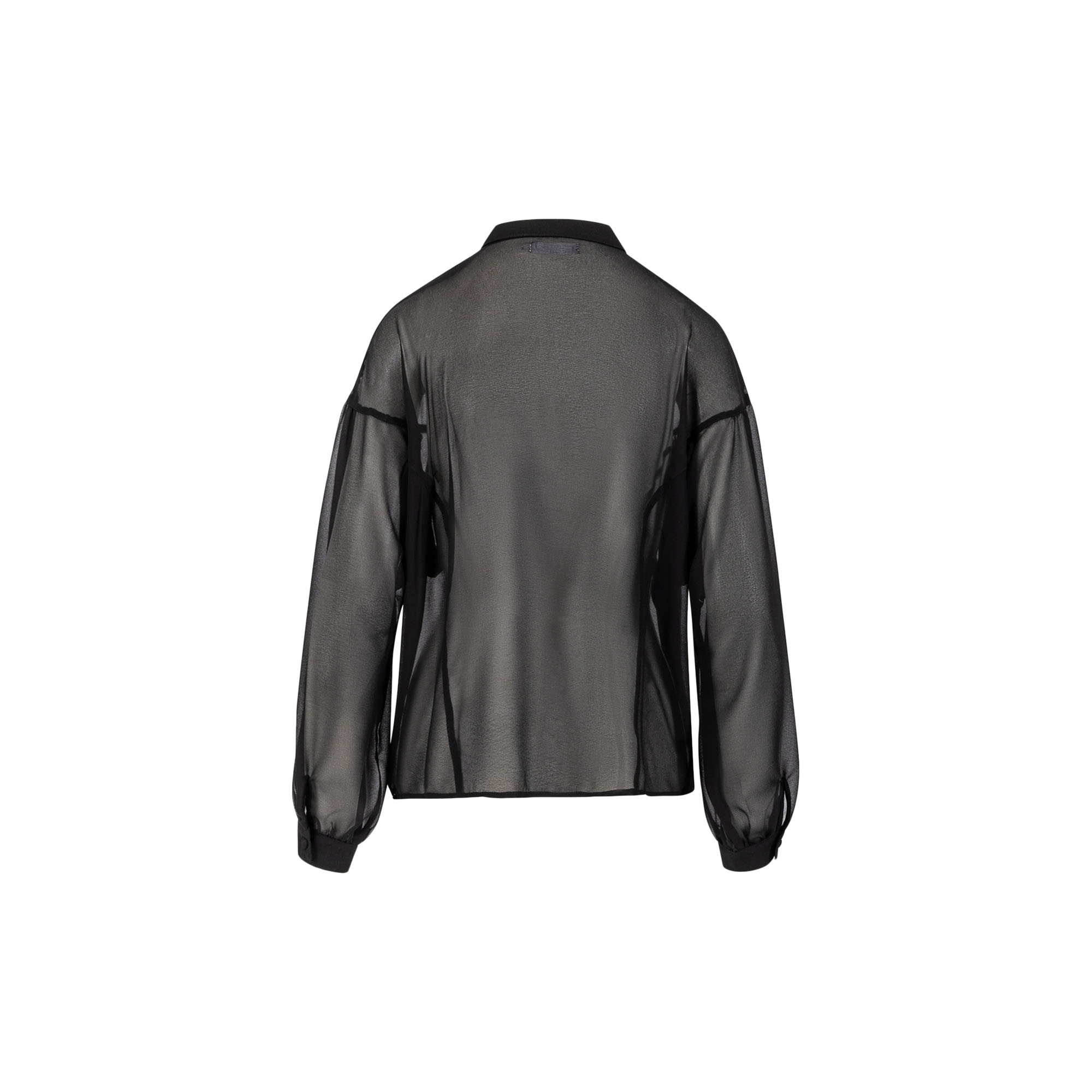 Coster Copenhagen - Shirt with gatherings, black - Str. 36