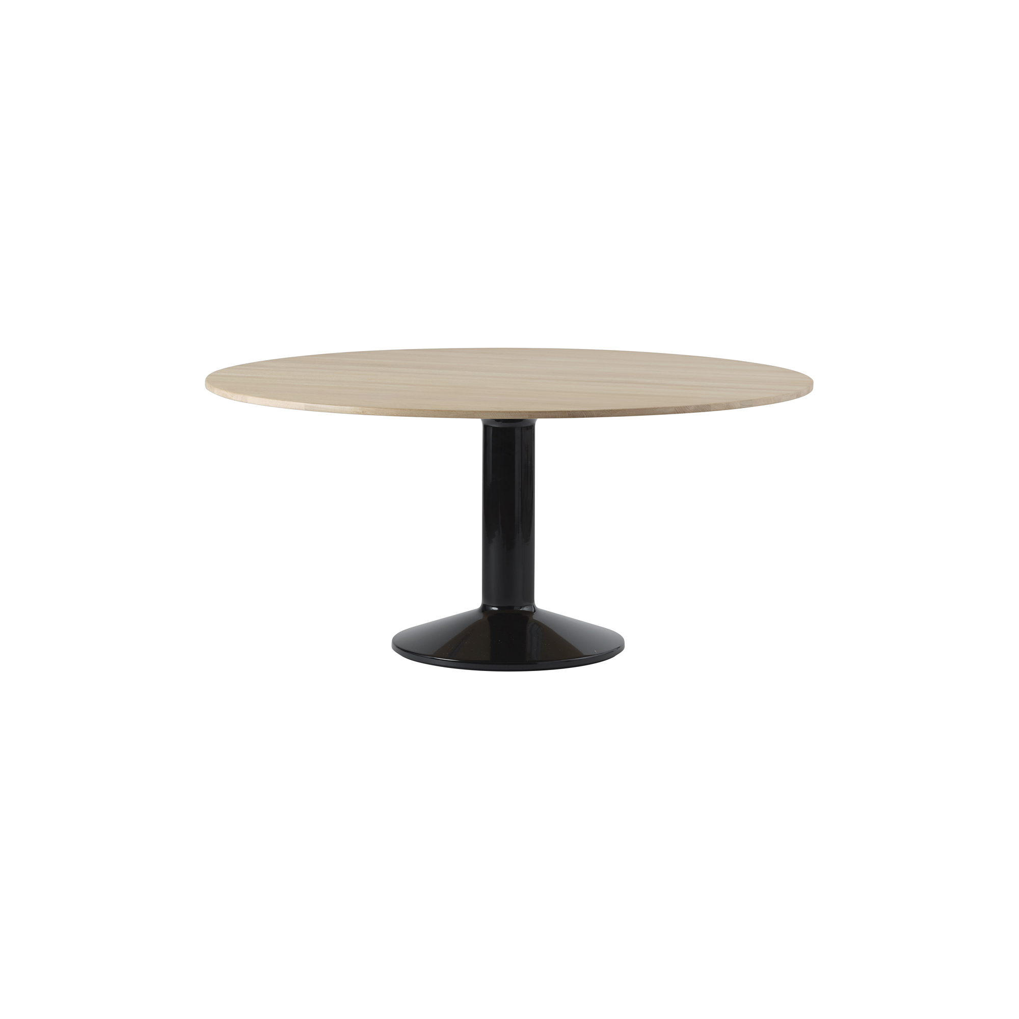 Muuto - Midst Table, oak/black - Ø160 cm