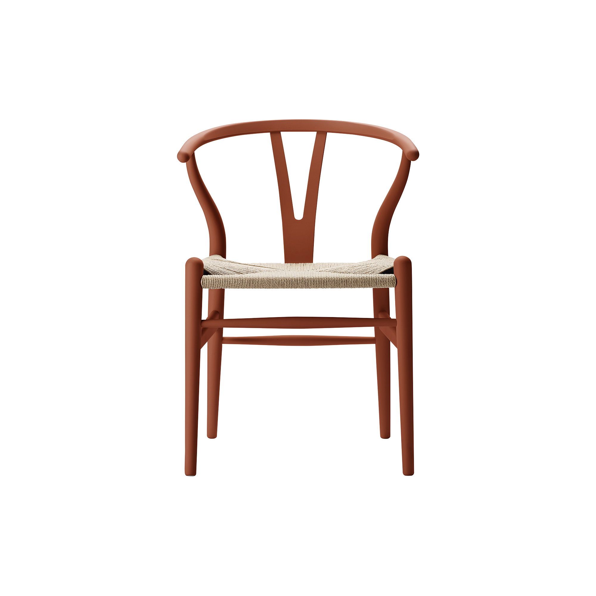 Carl Hansen & Søn - CH24 Y-stolen spisebordsstol, soft terracotta - H: 76 x B: 55 x D: 51 cm.