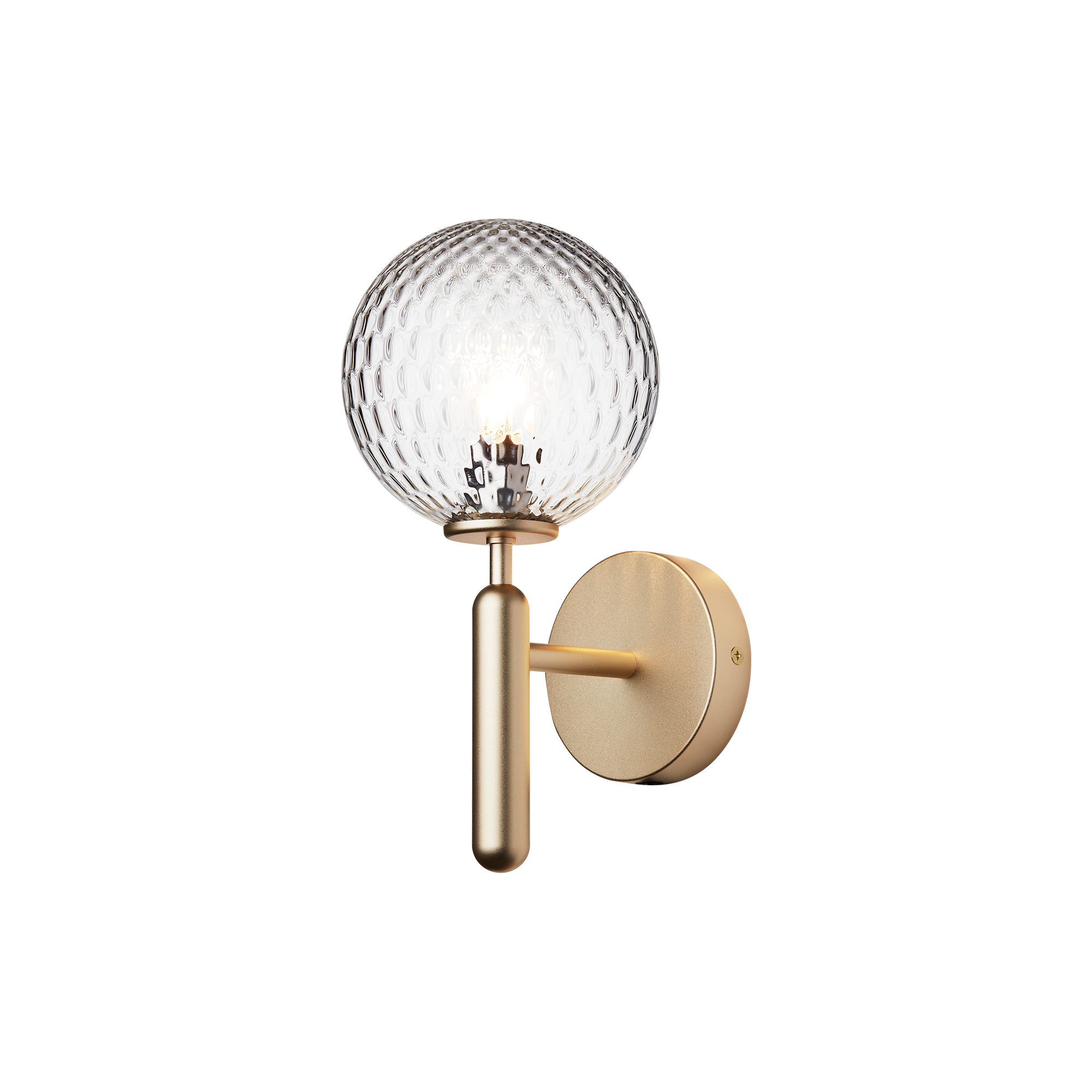 Nuura - Miira Wall Lamp, brass/optic clear