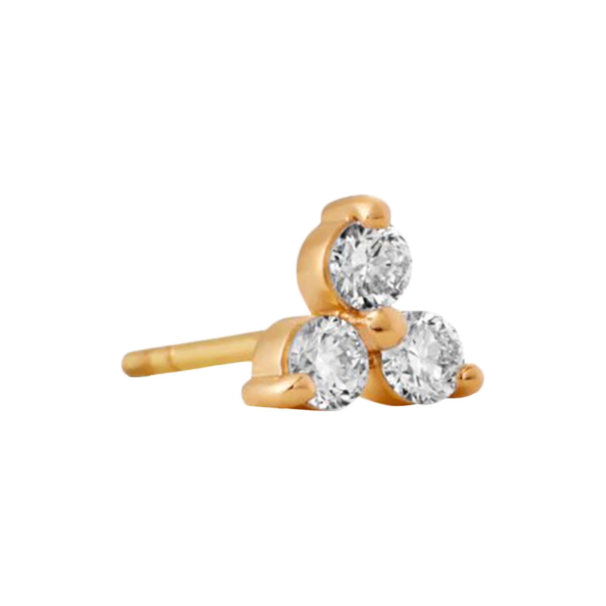 Ro Copenhagen - Fryd Diamant ørestik L, guld - Large