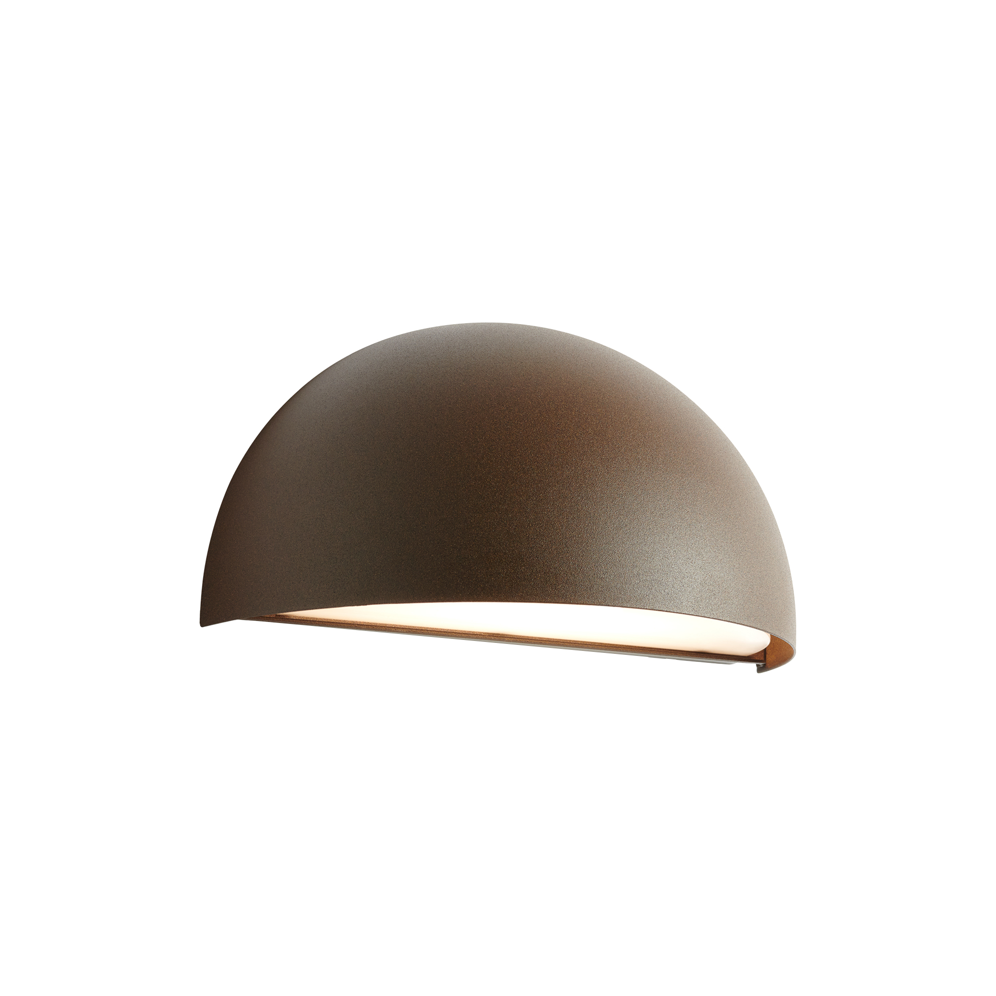 LIGHT-POINT - RØRHAT væglampe, rust - H: 14 x B: 26 x D: 13,6 cm.