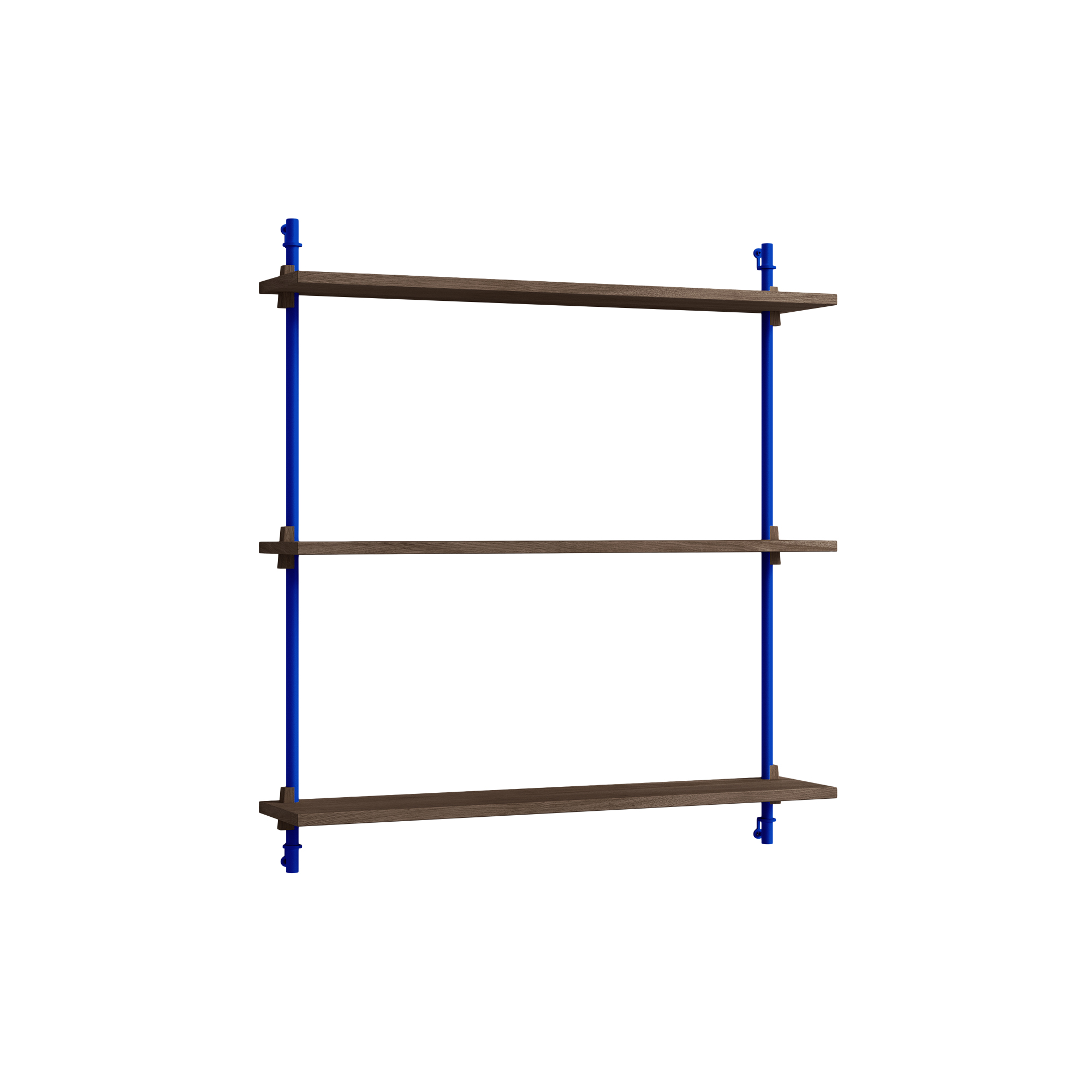 MOEBE - Wall Shelving Standard, smoked oak/deep blue