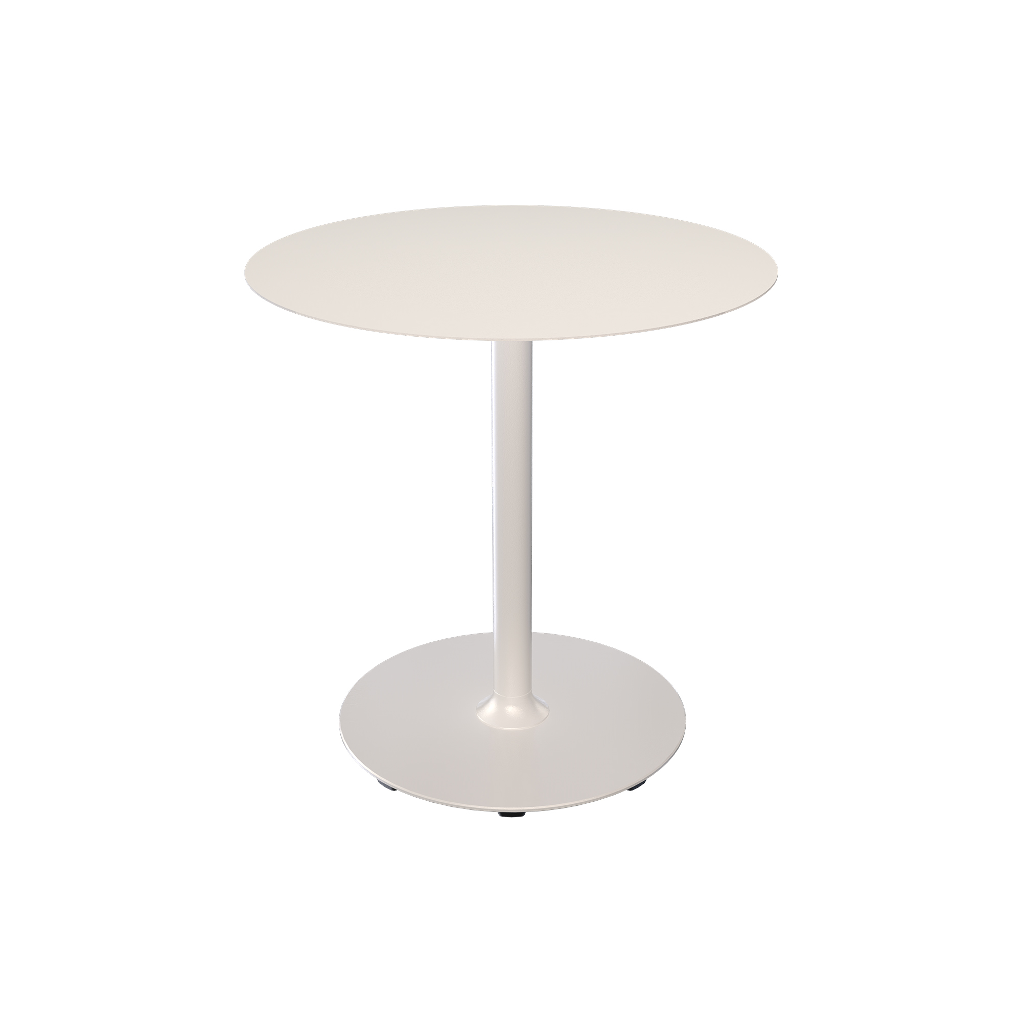 HOUE - PICO Café Table with Round Base Ø 74, muted white