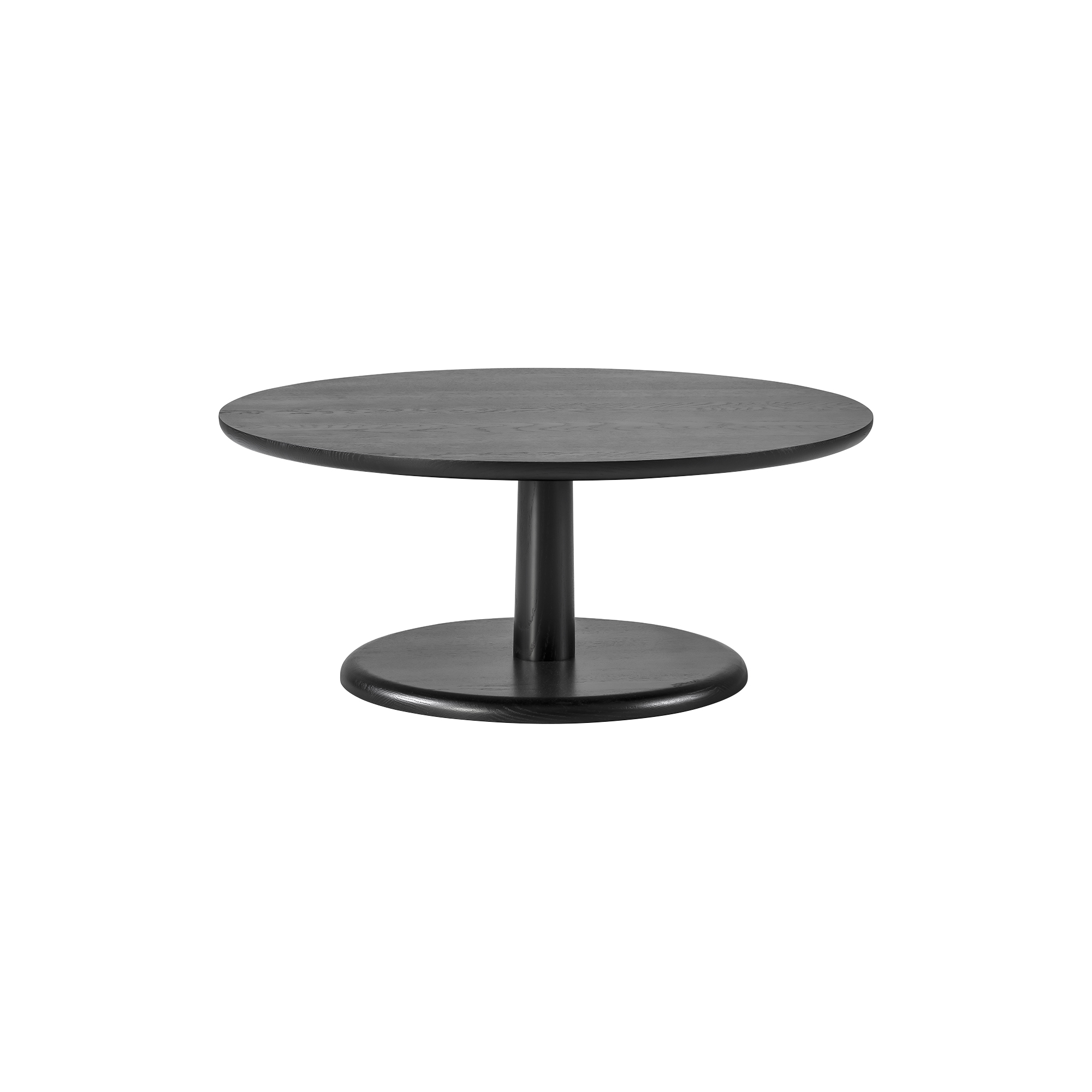 Fredericia Furniture - 1295 Pon bord, sortlakeret eg - H: 38 x Ø 90 cm.