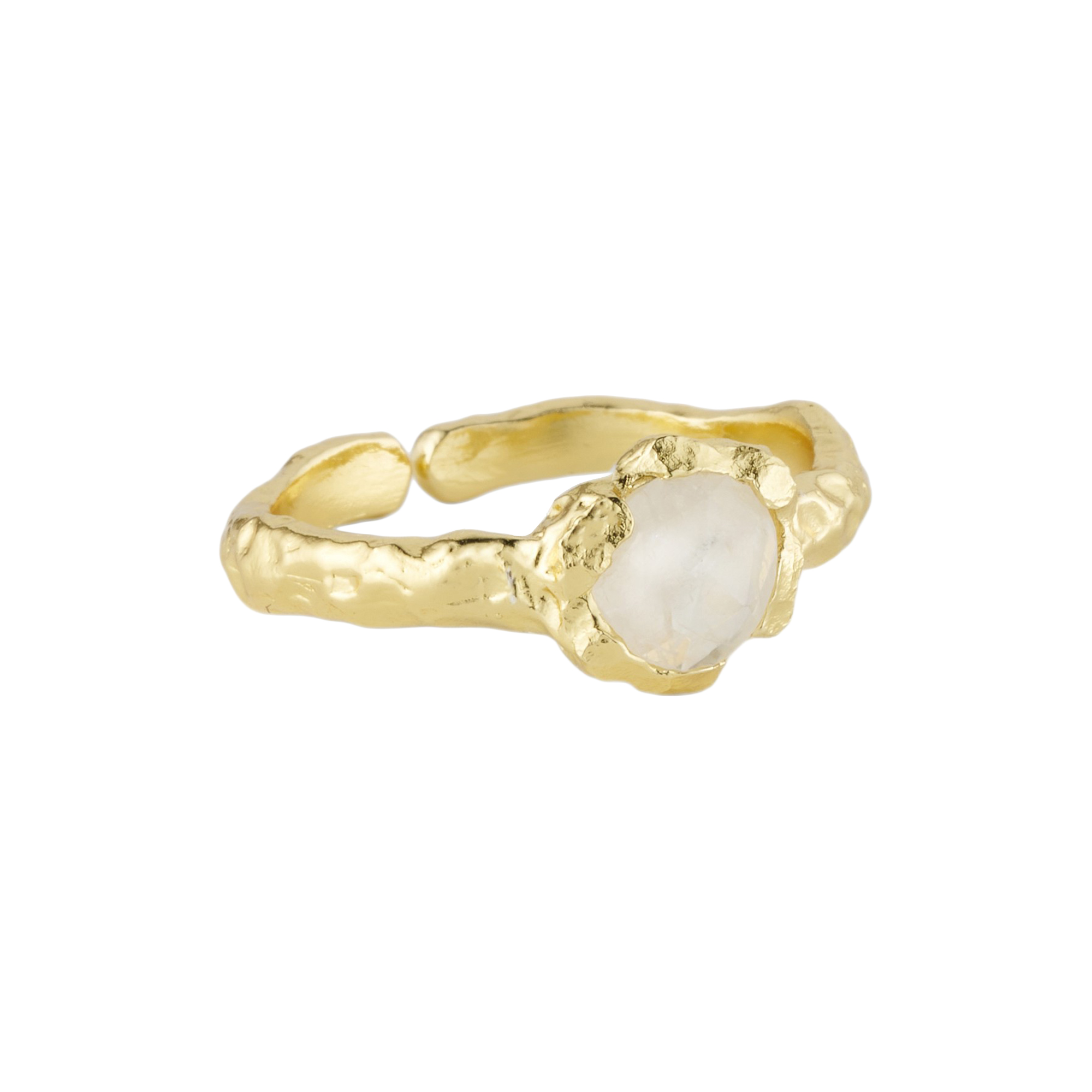 Pure by Nat - Alina ring med ædelsten, forgyldt