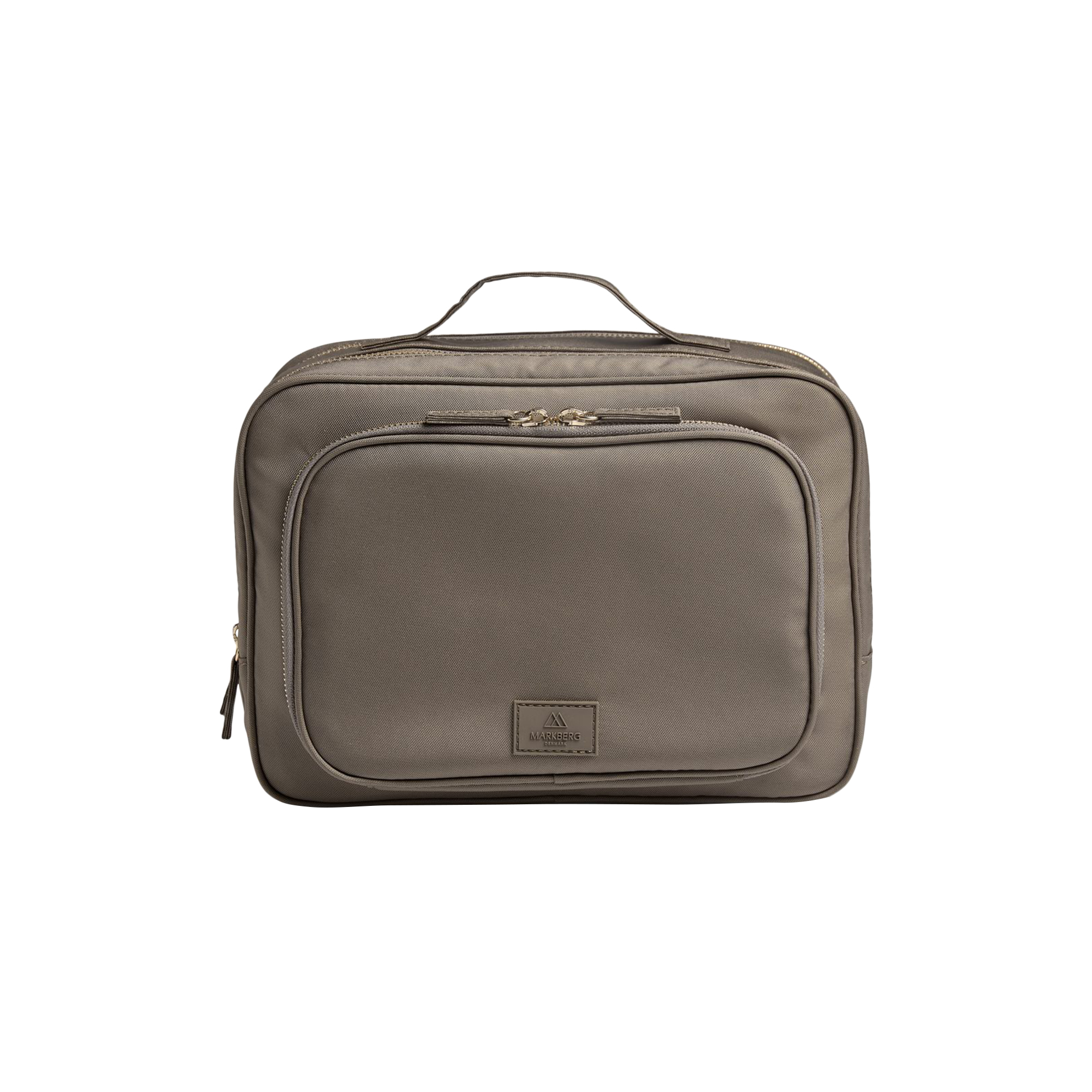 Markberg - GuardMBG Toiletry Bag Rec., walnut w/gold