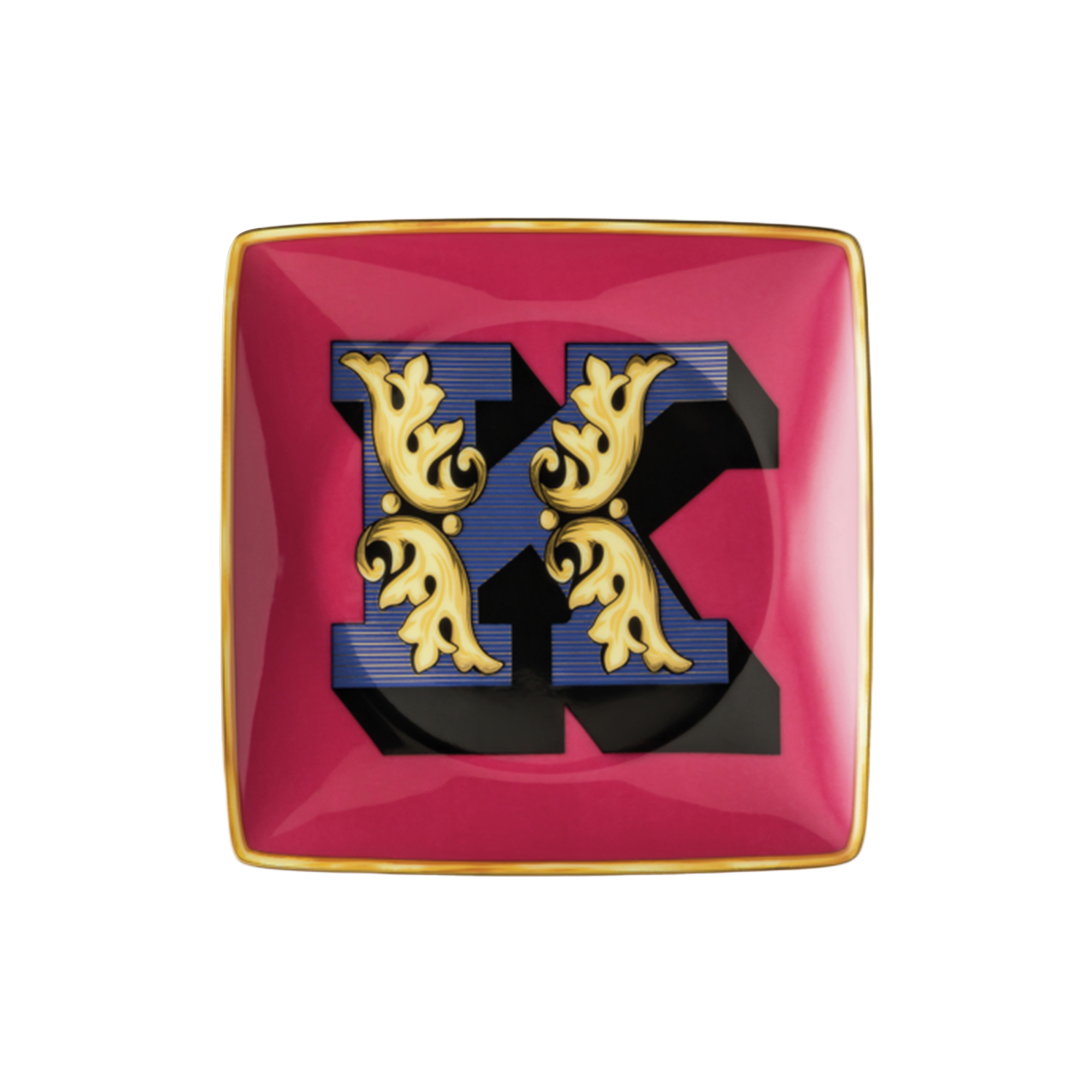 Rosenthal x Versace - Versace Alphabet Dish K, Alphabet Collection