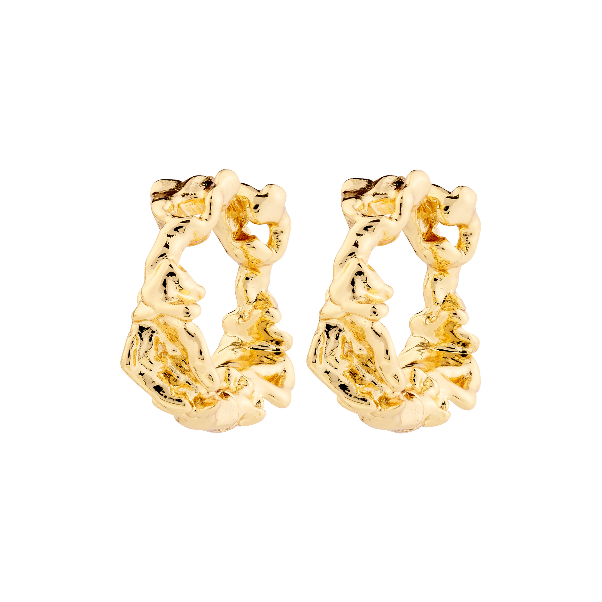 Pilgrim - TRUST Øreringe Medium, gold plated - Medium
