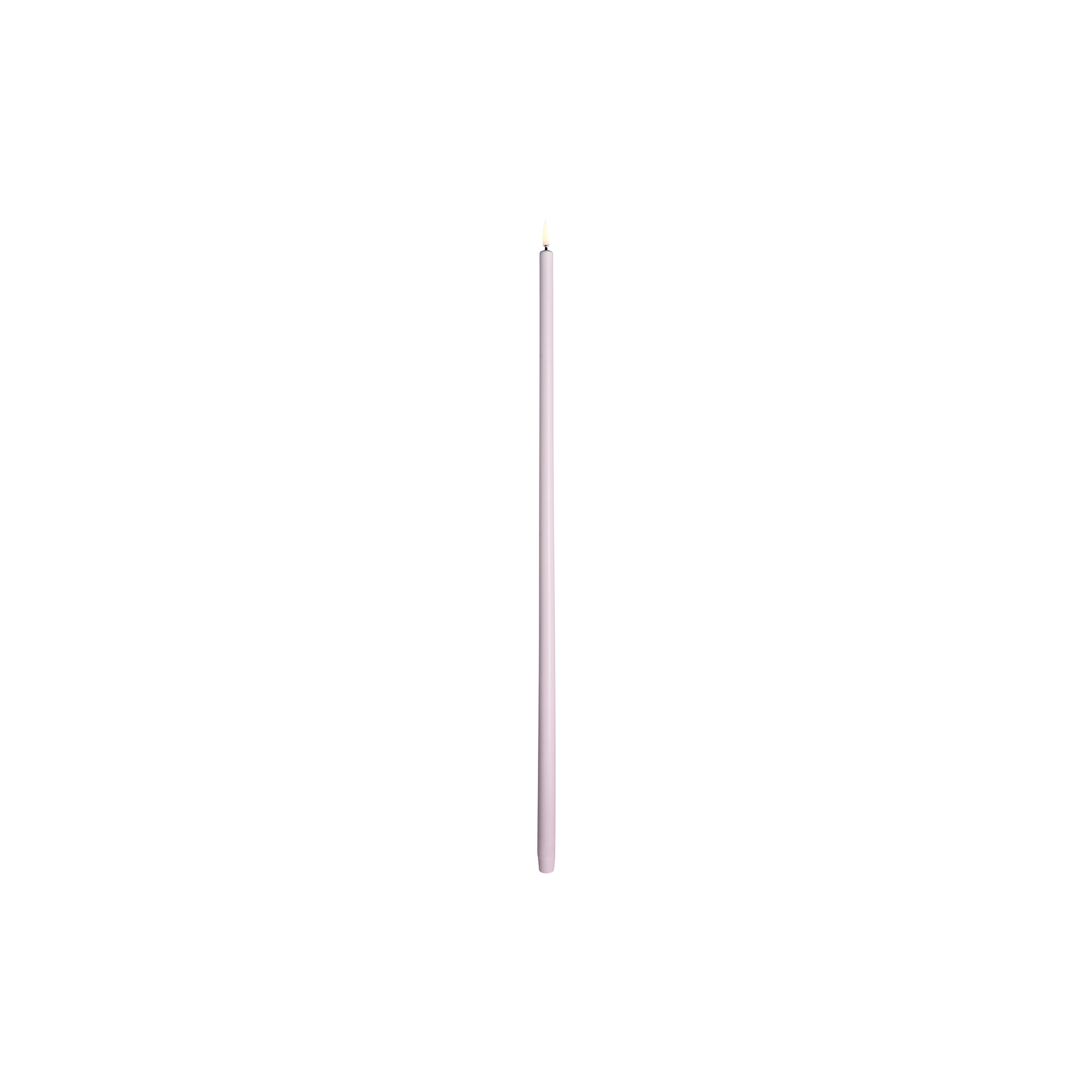 Uyuni Lighting - LED tall taper candle, light lavender - L75 cm