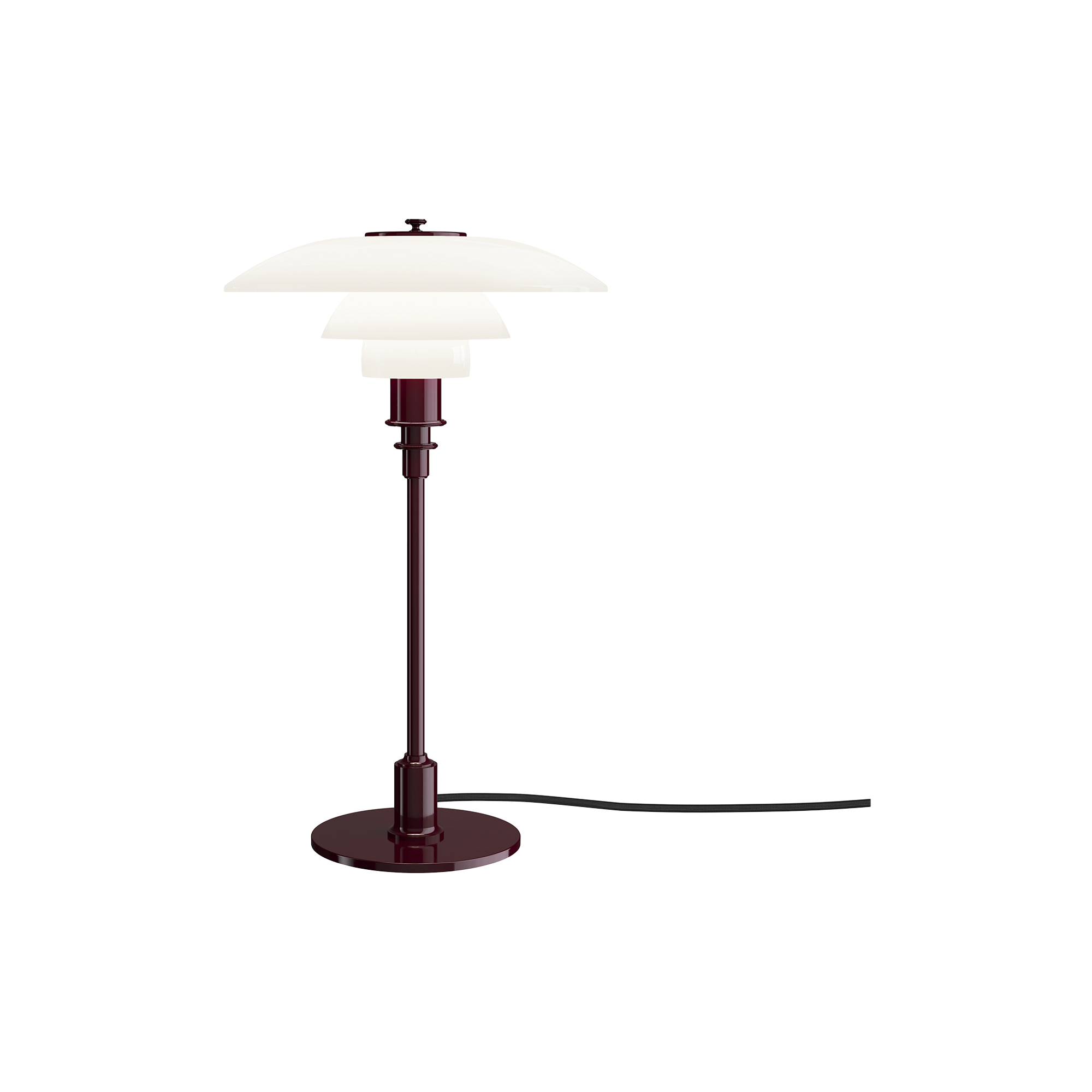 Louis Poulsen - PH 3/2 Bordlampe, glossy burgundy