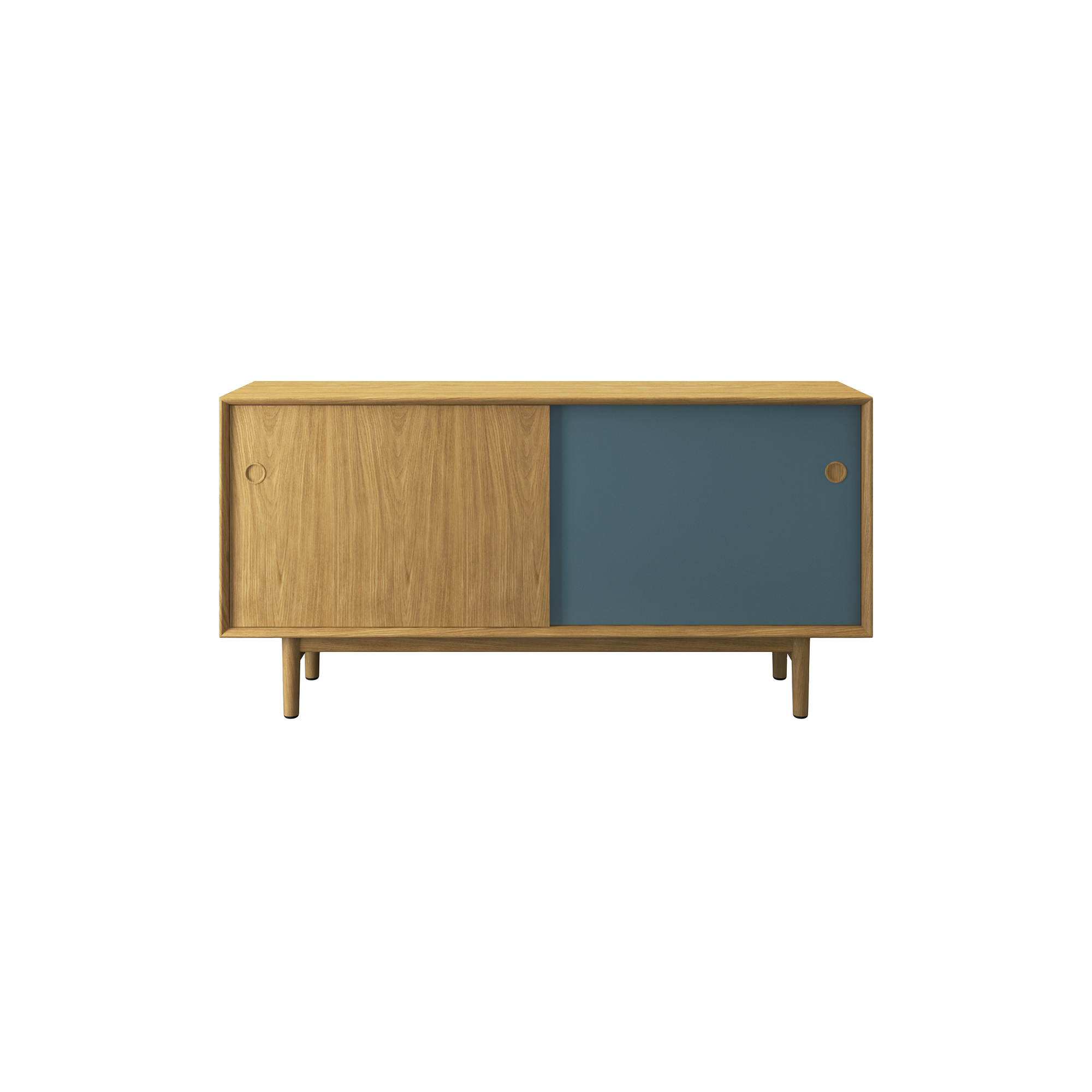 Sibast Furniture - Sibast No 11 Sideboard, blue/white - H: 76 x L: 152 x D: 42 cm.