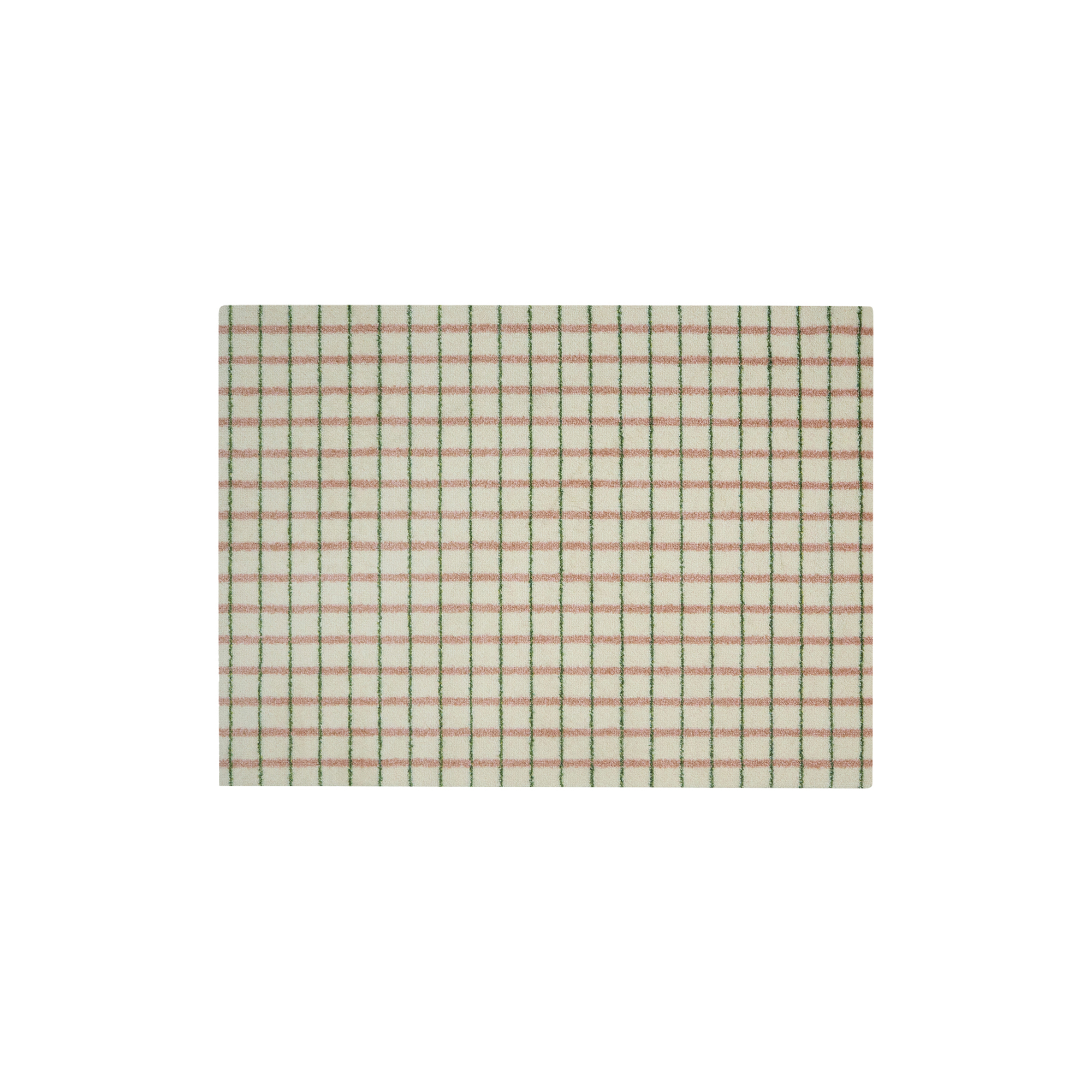 Heymat - Grid Lime Candycane dørmåtte - 85x115 cm