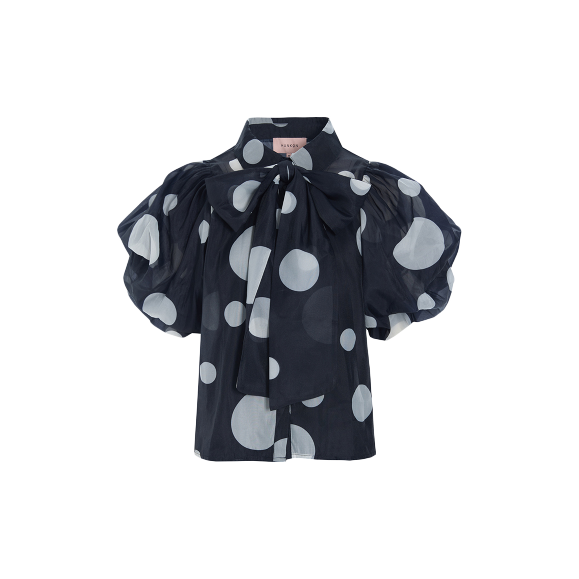HUNKØN - Blair Shirt, black - Str. S