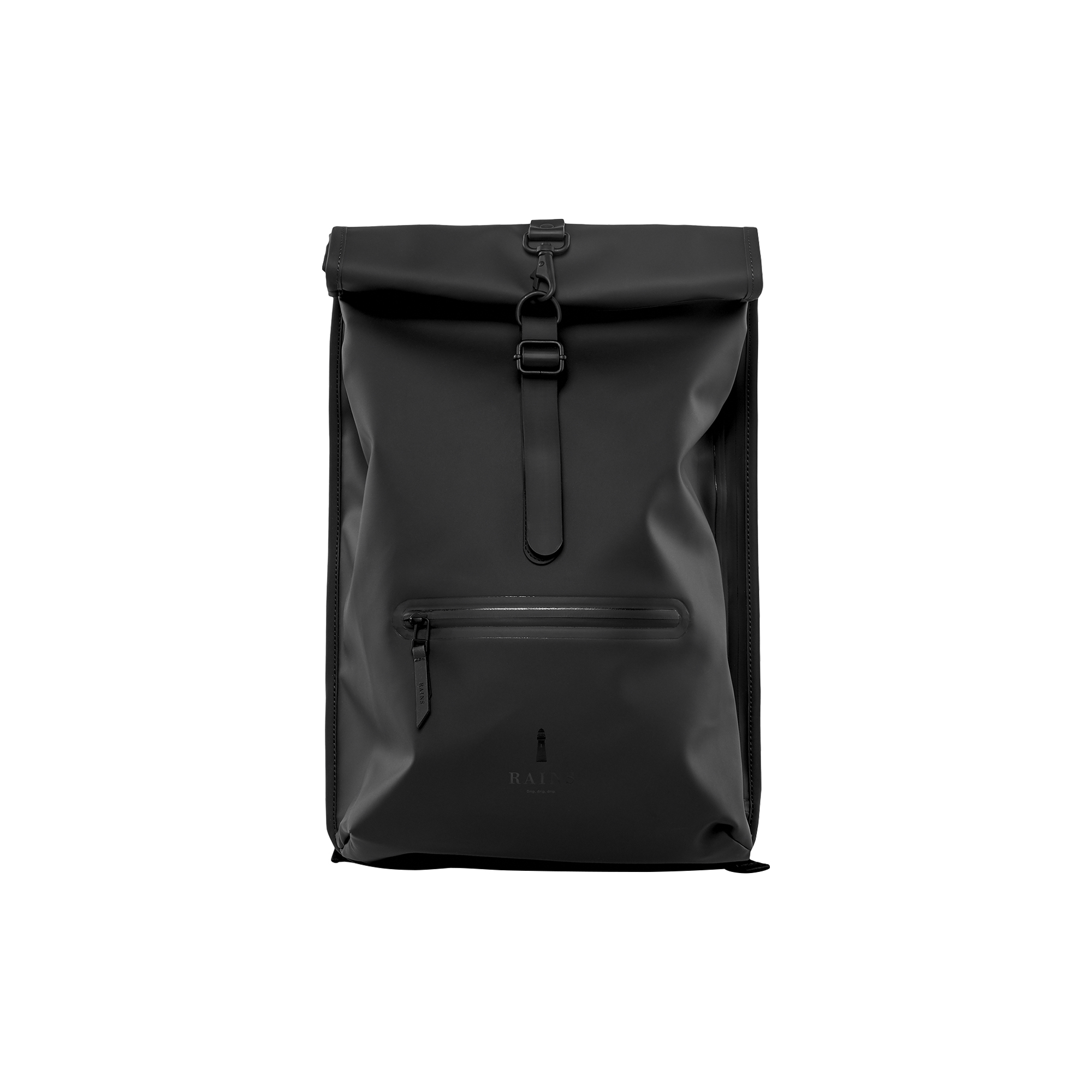 Rains - Rolltop Rucksack, black