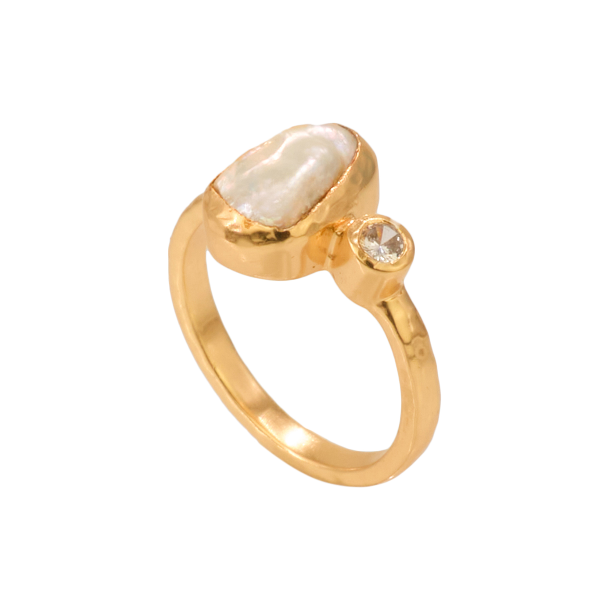 Stone Copenhagen - Neptune's Eye Ring, forgyldt - 57