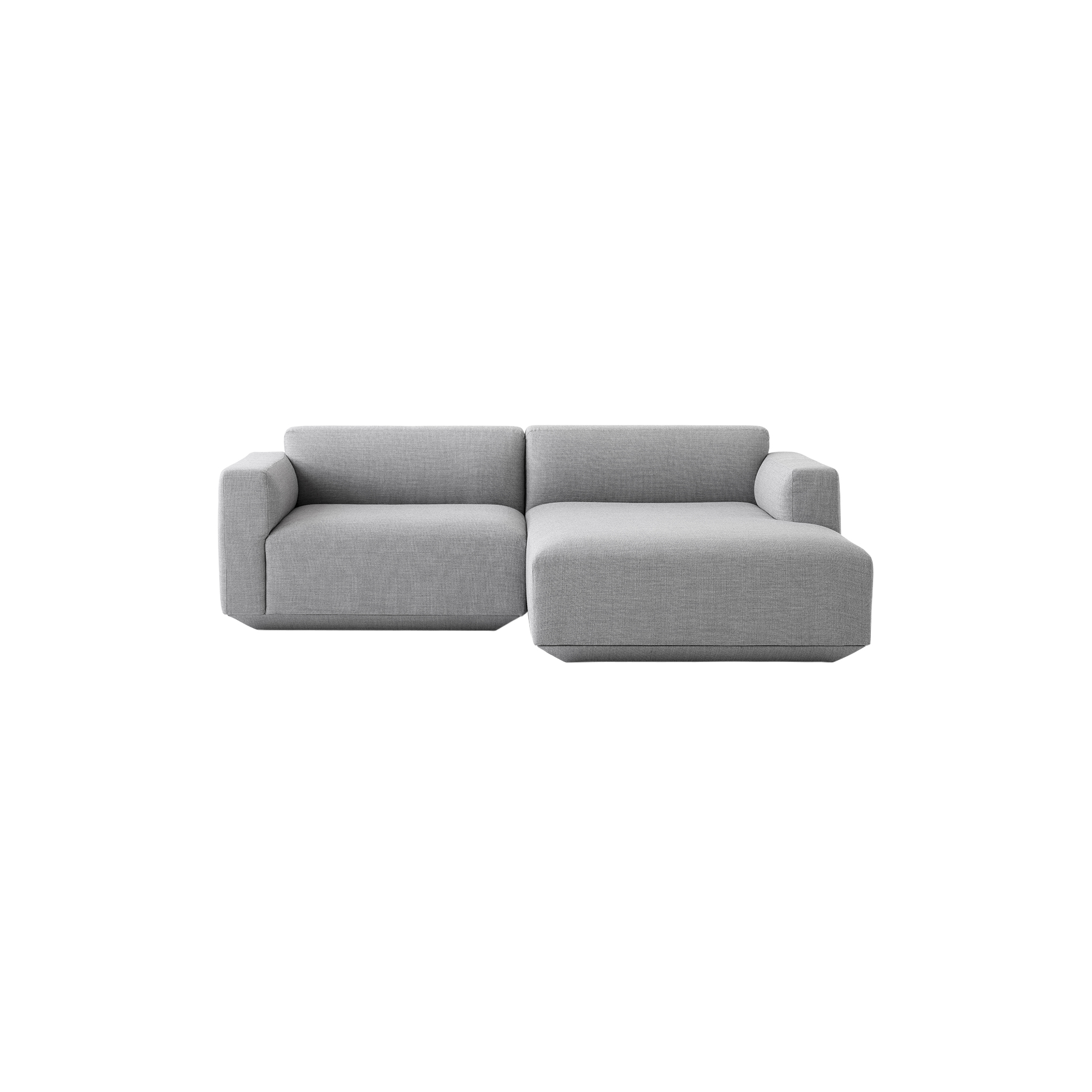 &Tradition - Develius modulsofa B, lysegrå - H: 70 x L: 220 x D: 89/150 cm.