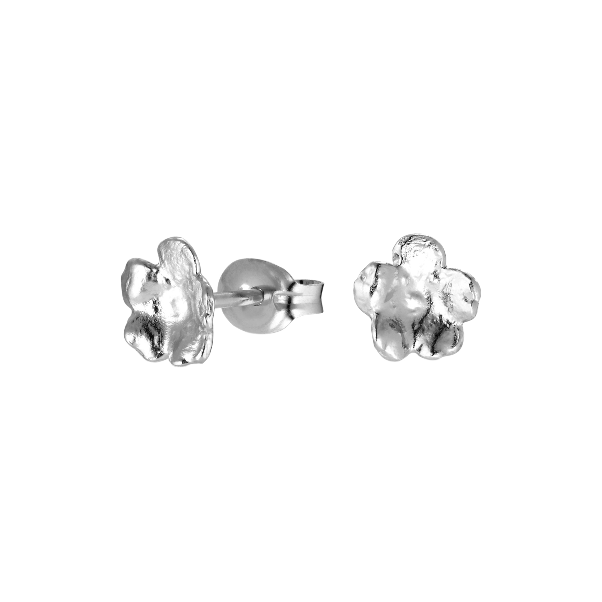 Flora Danica Jewellery - Forglemmigej ørestik, sølv