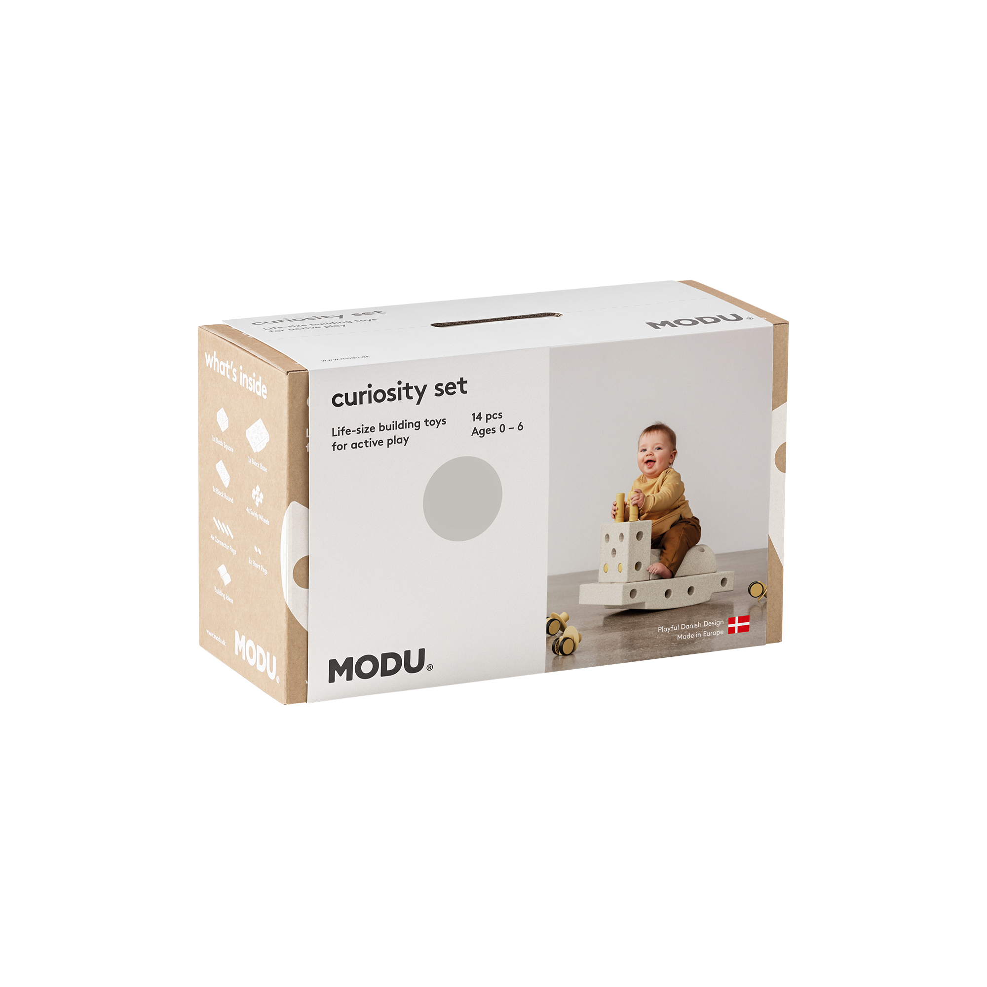 MODU - Curiosity sæt, sand grey/honey yellow