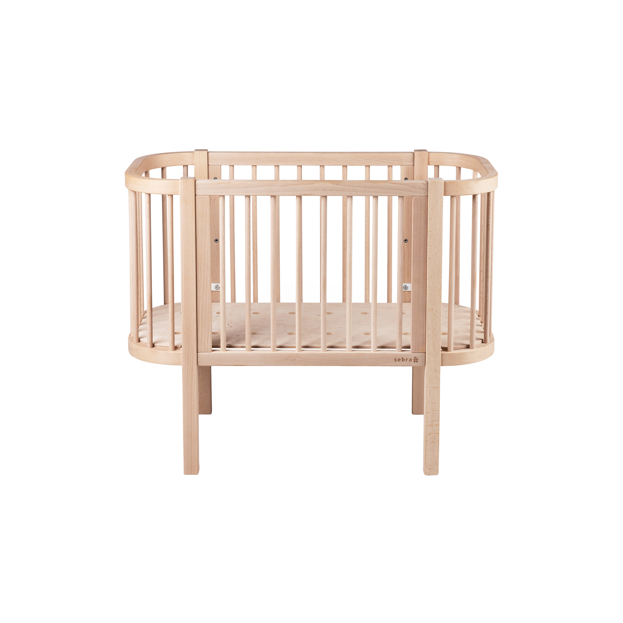 Sebra - Sebra Bedside Crib, wooden edition