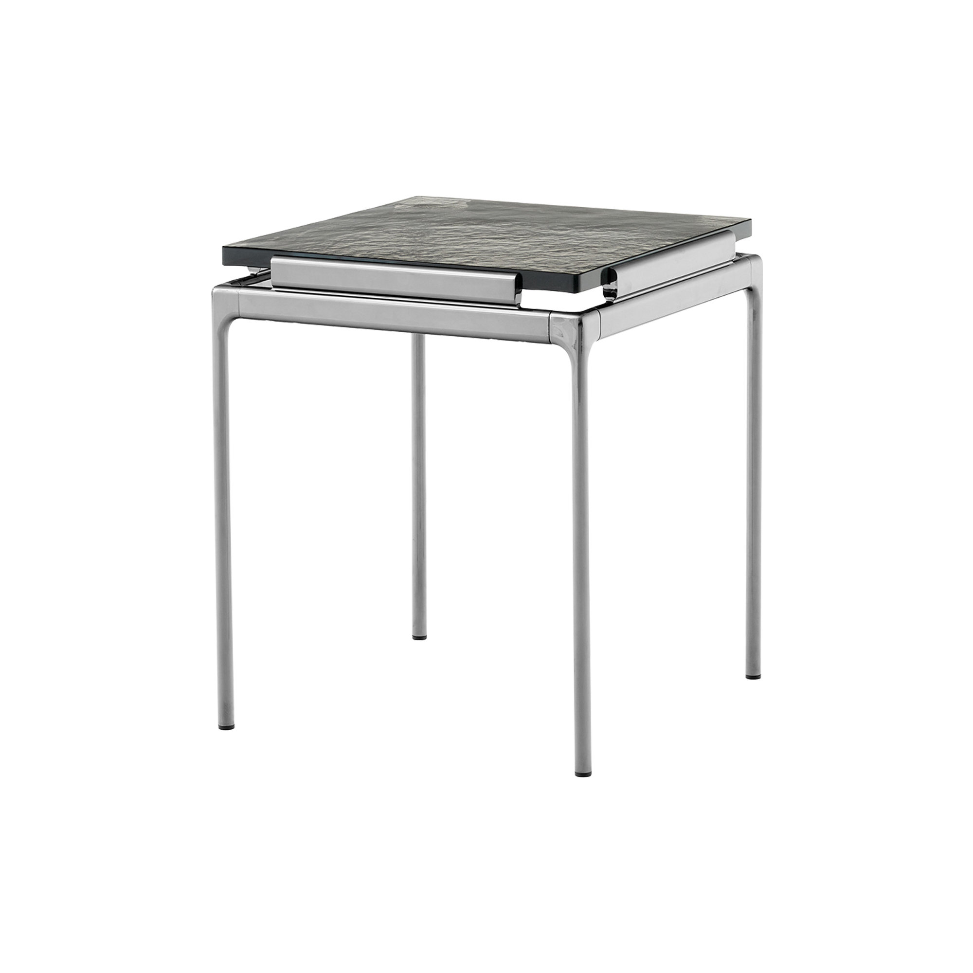 &Tradition - Sett LN11 Coffee Table, smoked glass/dark chrome