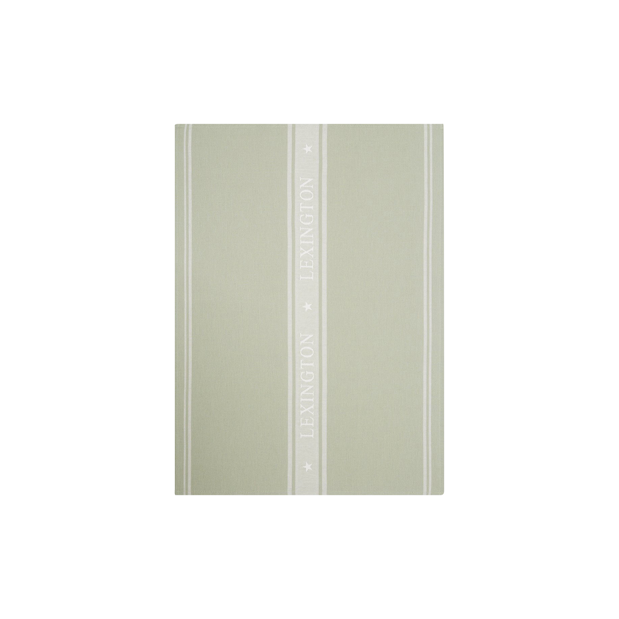 Lexington - Icons Cotton Jacquard Star Kitchen Towel, sage green/white